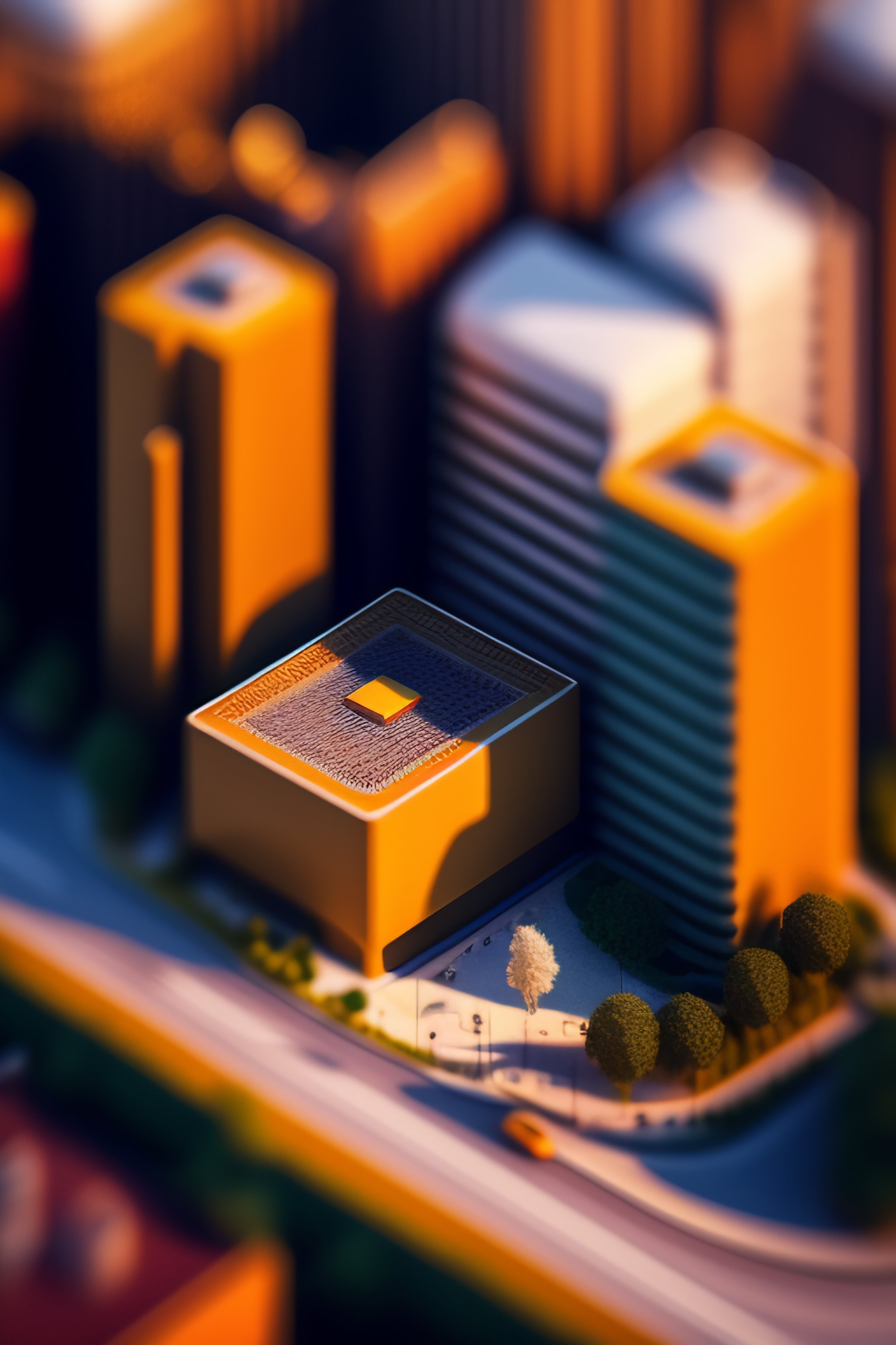 Lexica - Isometric bucharest city, volumetrics, 3d render, octane ...