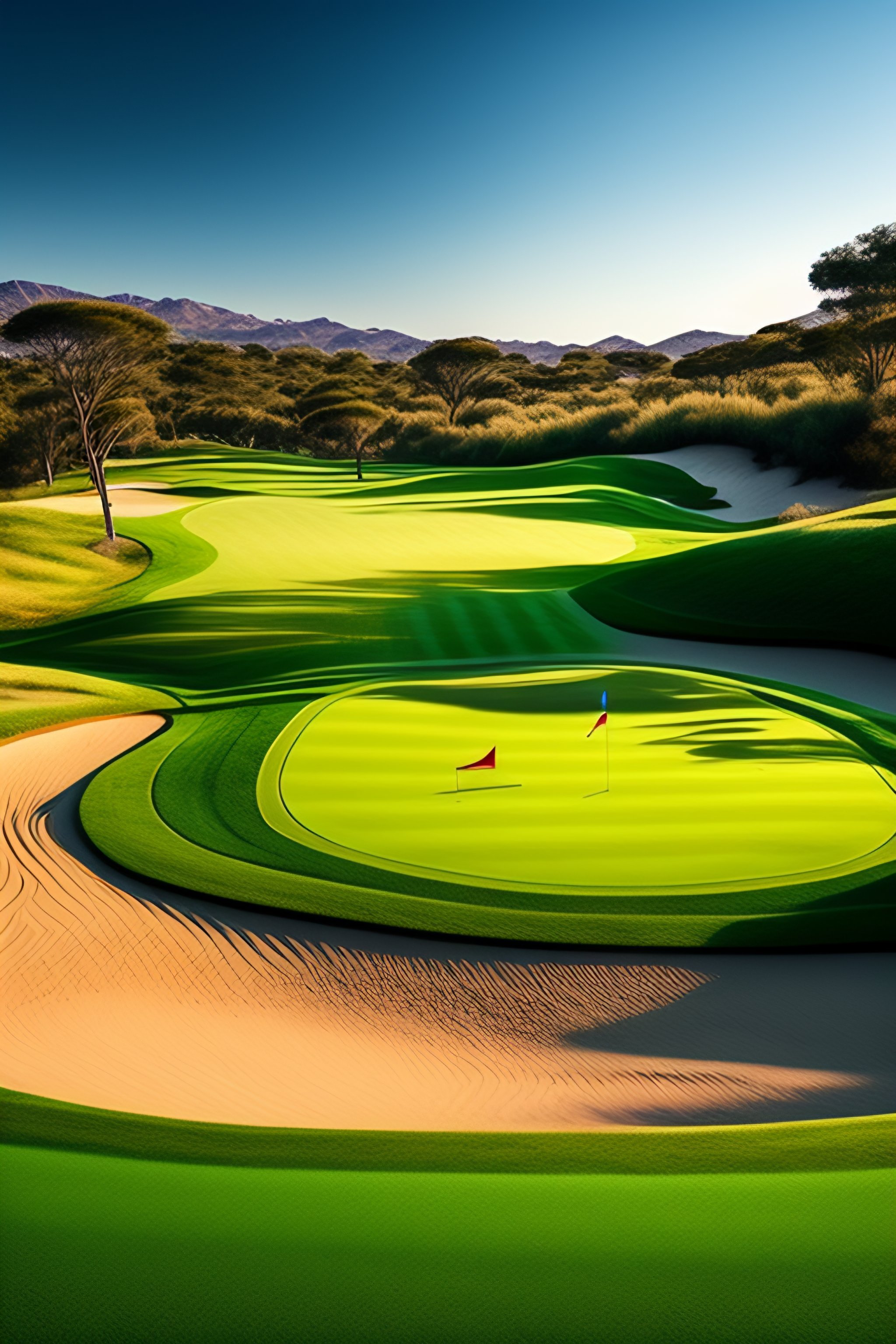 Lexica Imagen de un campo de golf