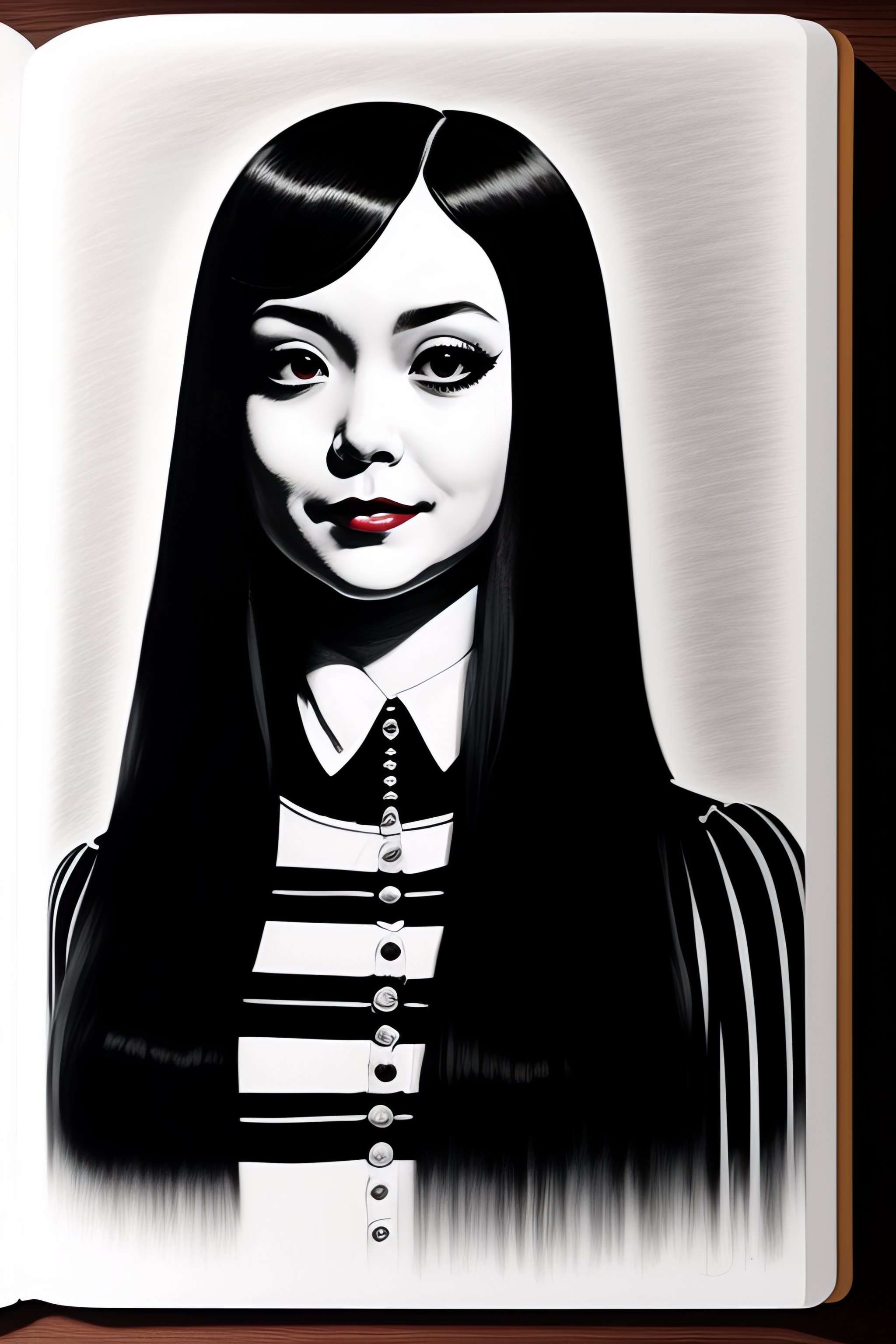 Lexica - wednesday addams full body