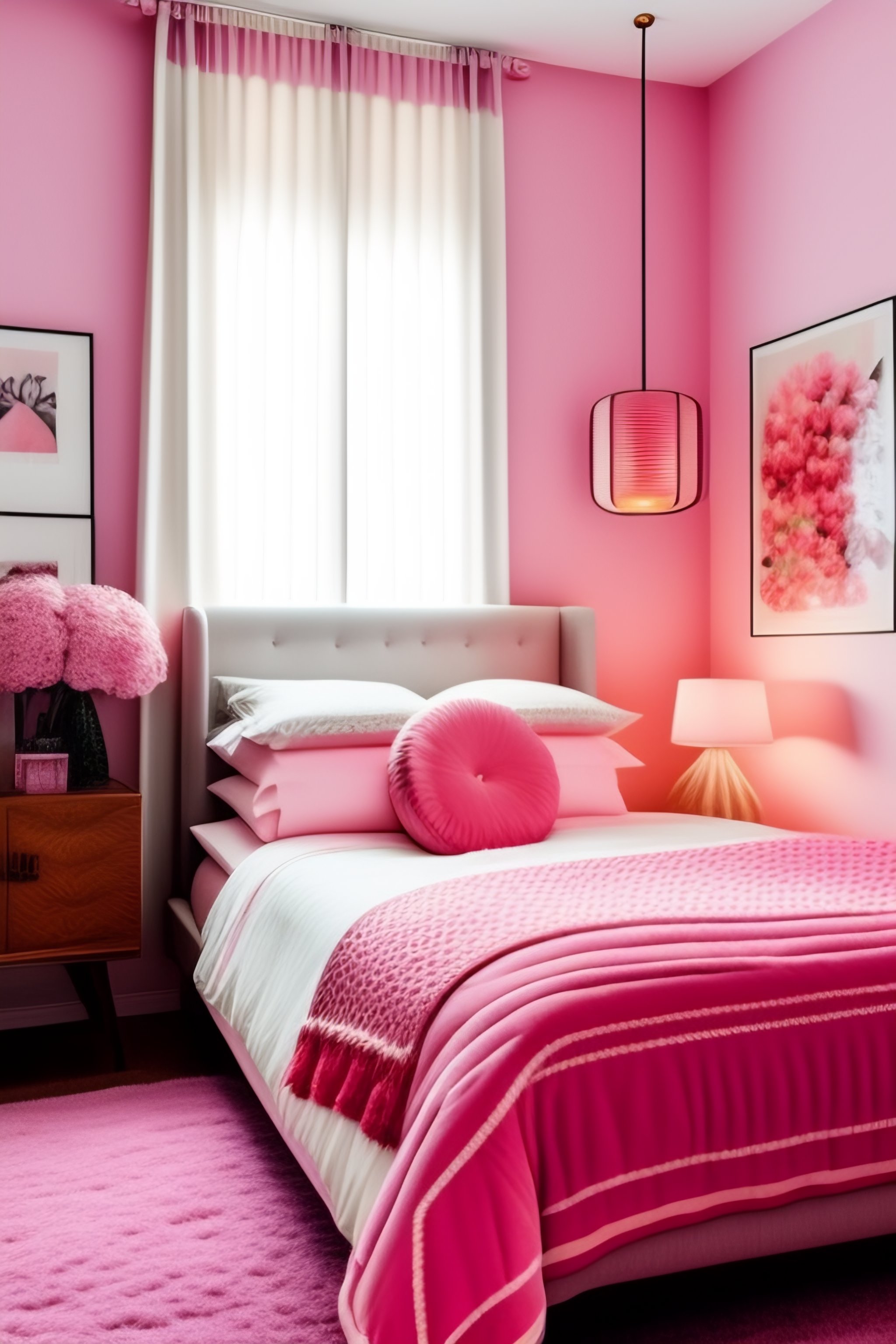 Hot store pink bedroom