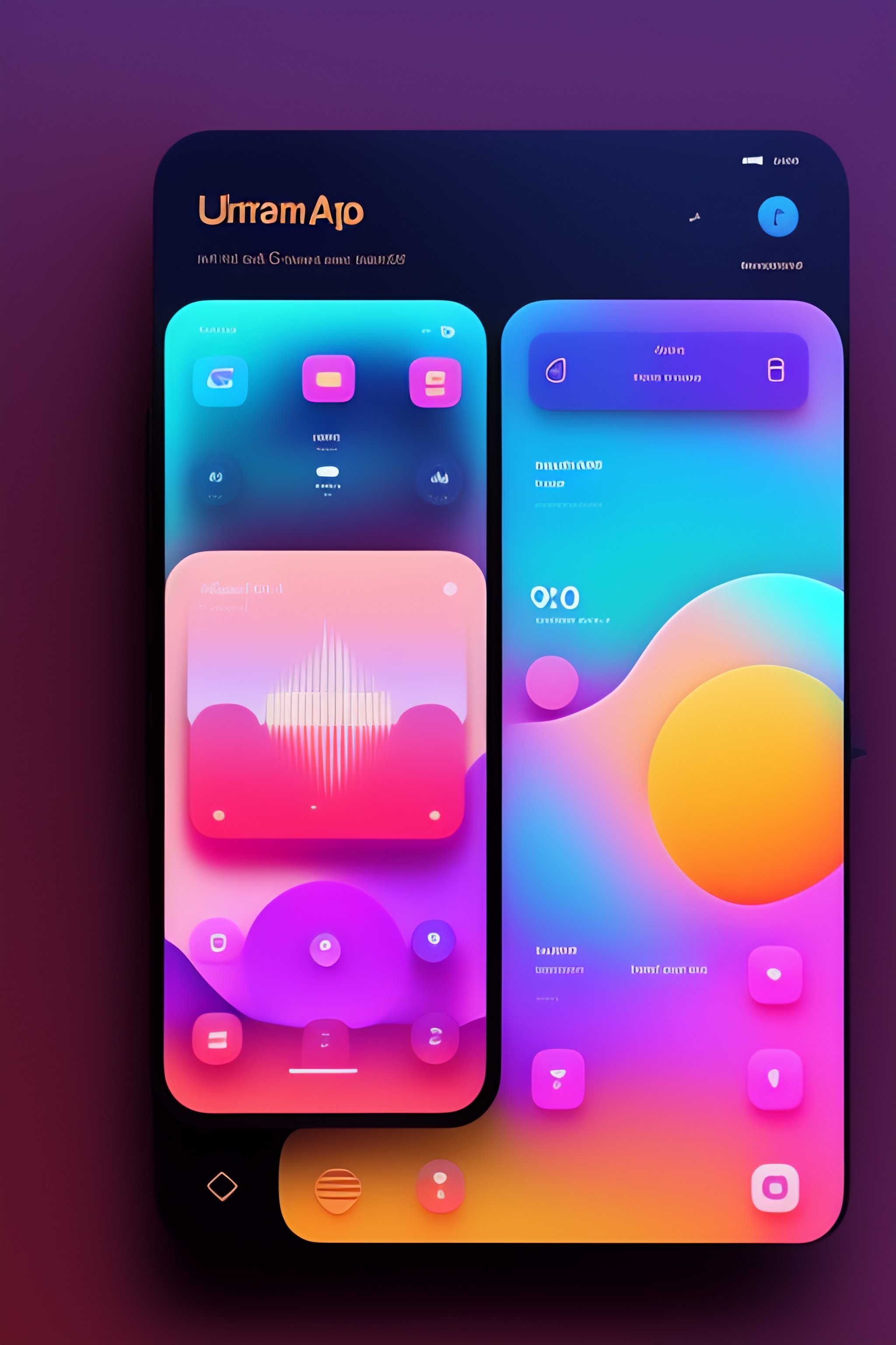 Lexica - Music app, flat vector, Figma, dribbble, user interface