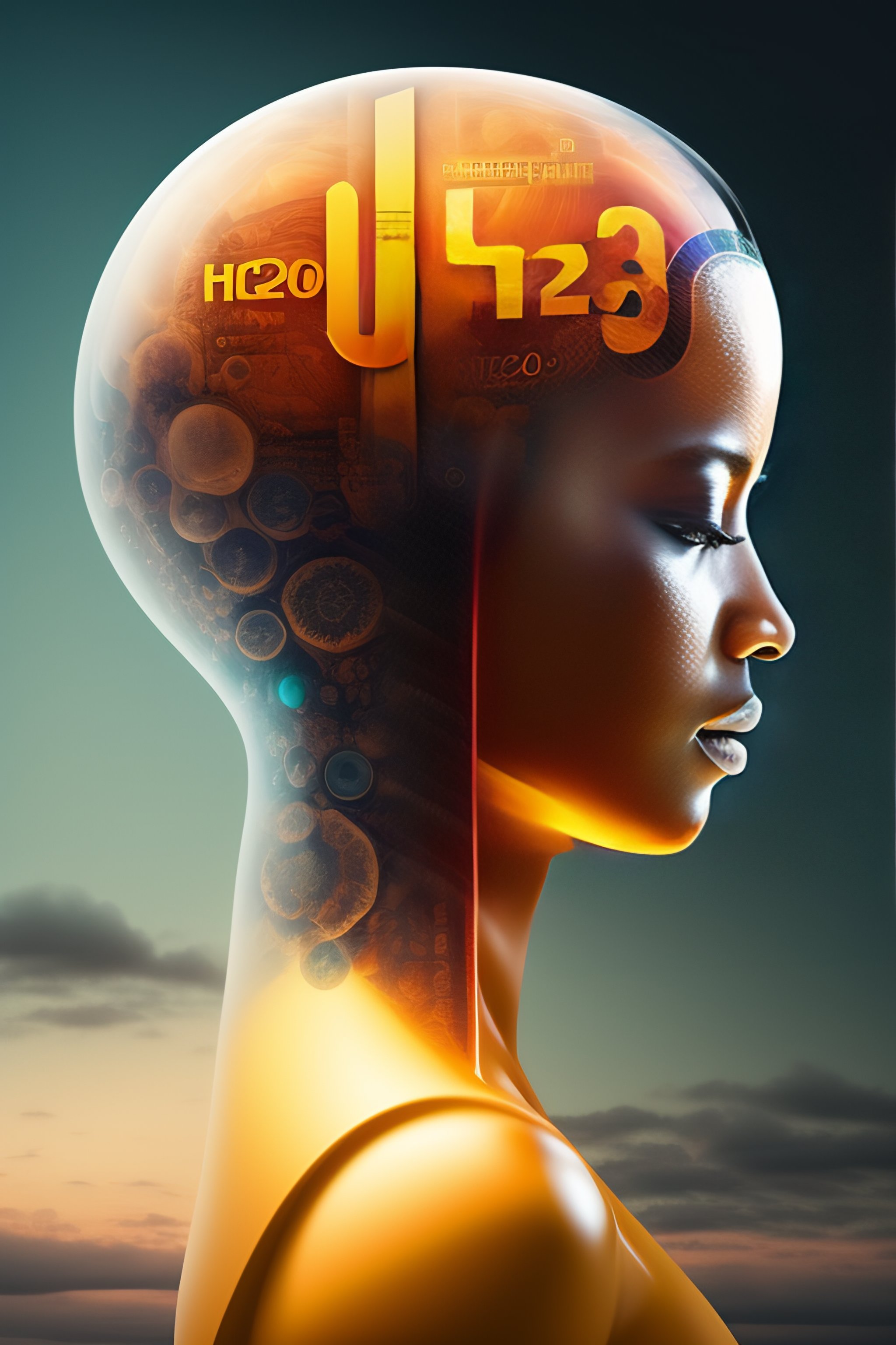 Lexica - Human head representing the year 2022