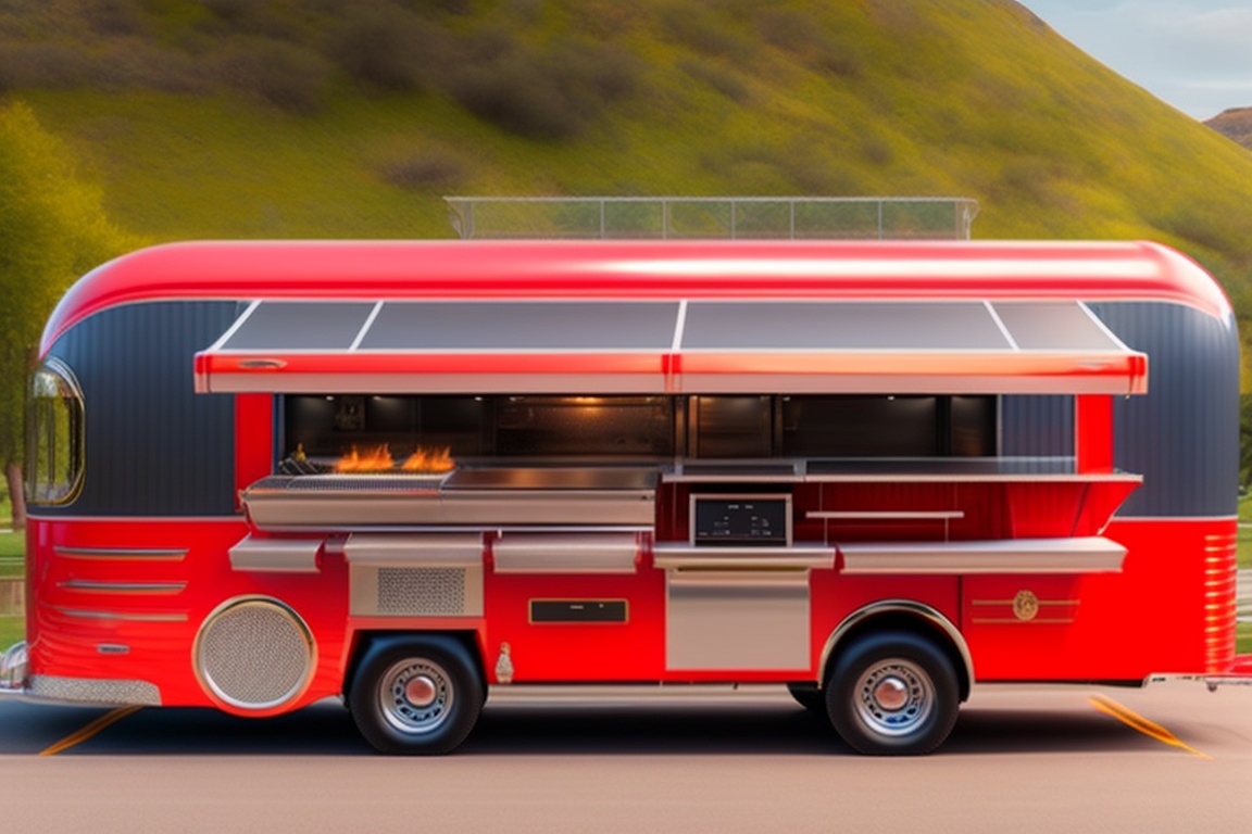 Lexica An extraordinary food truck concept that reimagines the classic fire engine into a