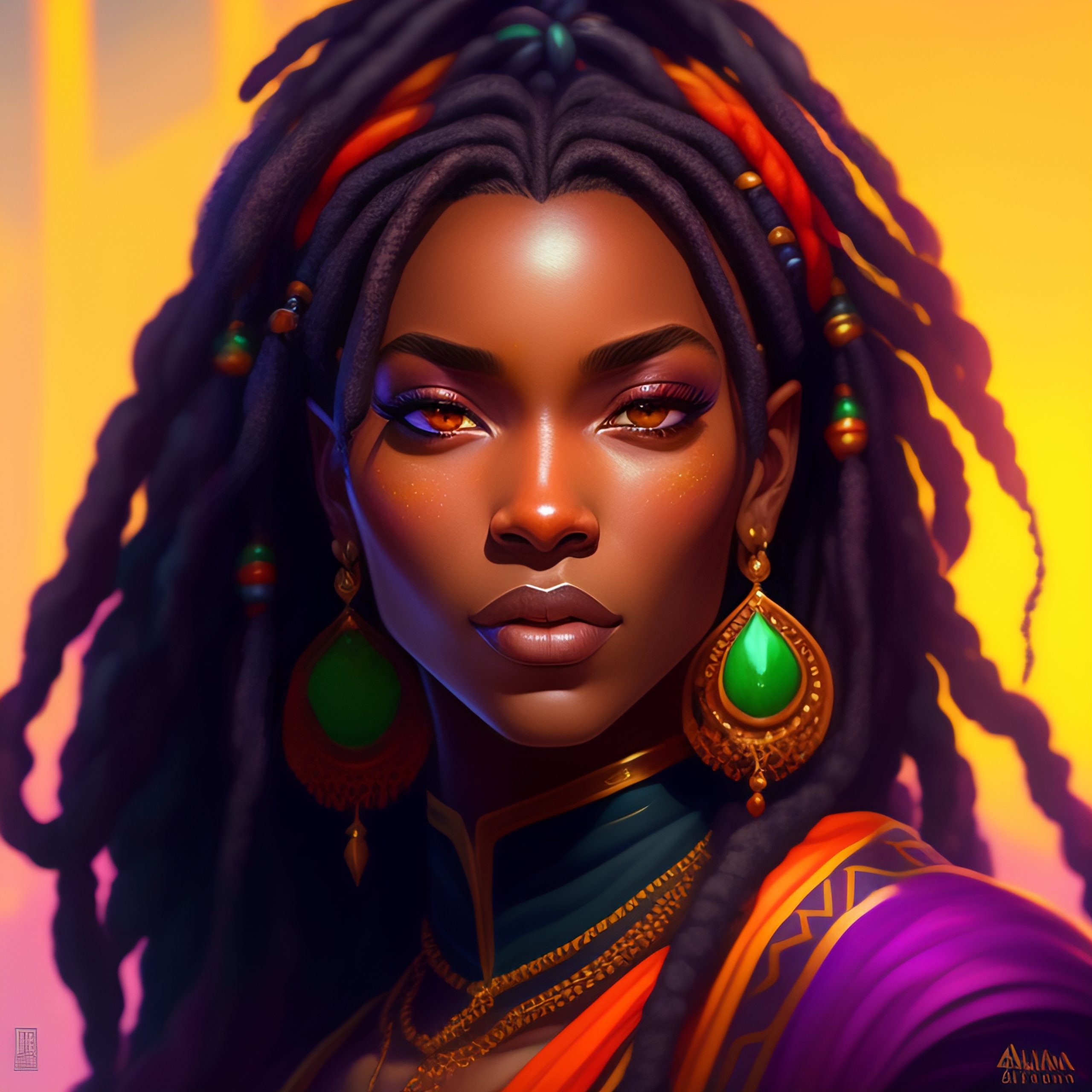Lexica - Dreadlocked dark rasta woman, there is beauty in ugliness and ...