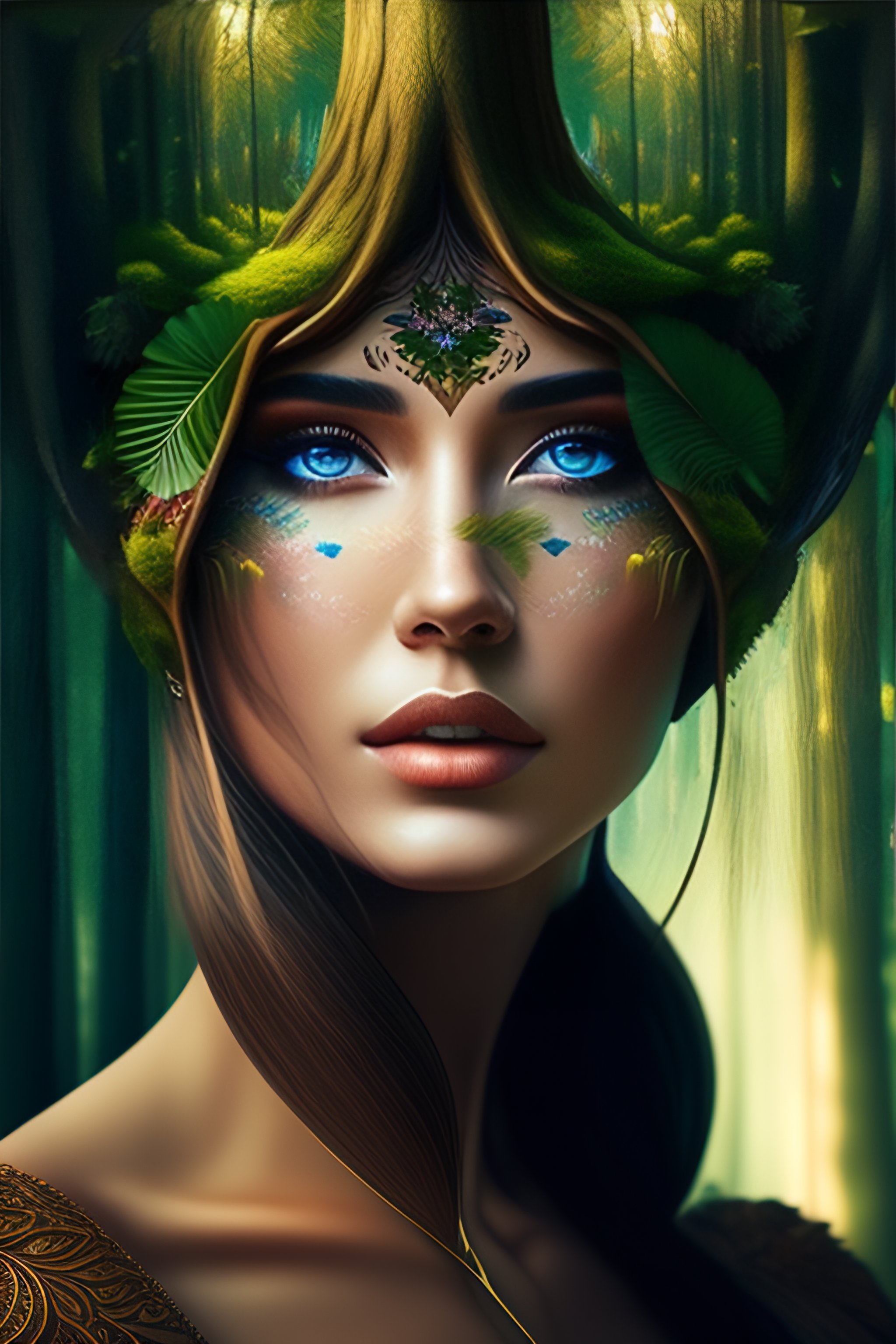 Lexica - A tree in the forest transforms into a beautiful woman ...
