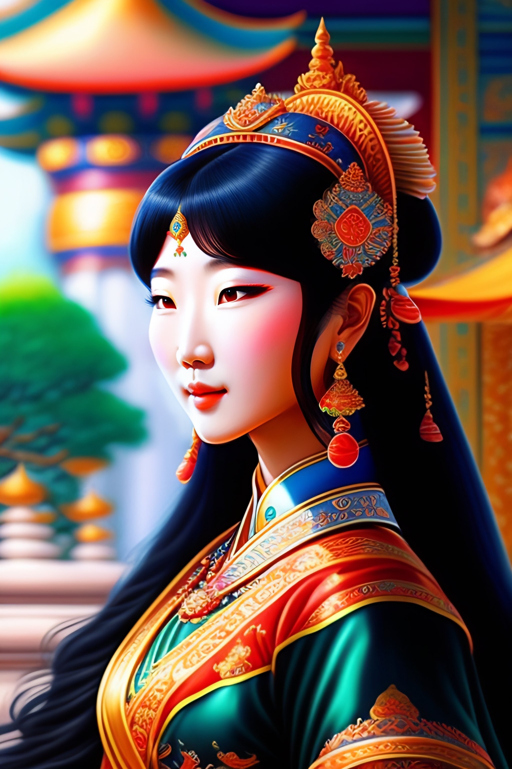 Lexica Detailed Paint Of Korean Goddess Highly Detailed Paiting By