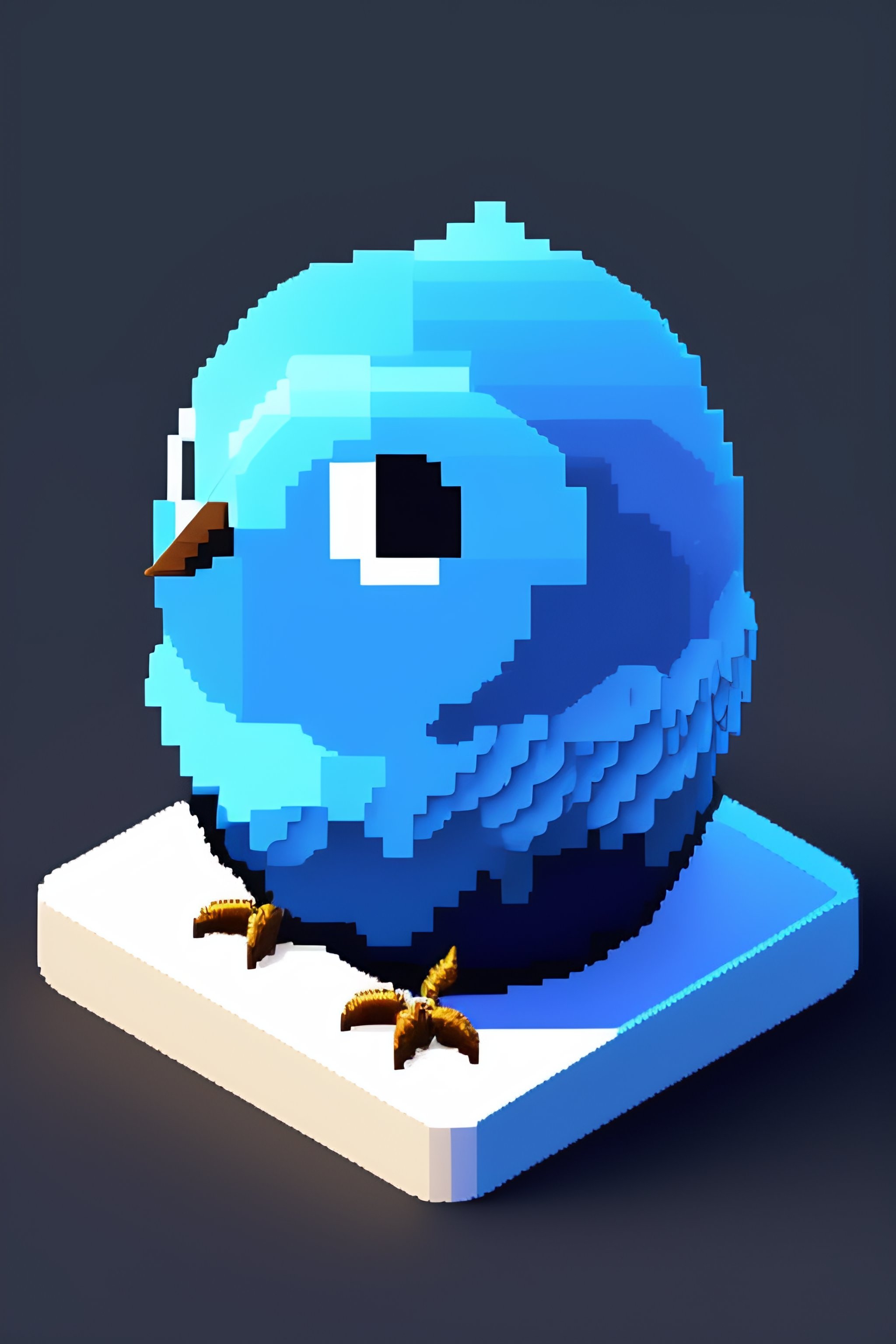 Lexica 2d game object, blue bird sprite, sprite,video game, black