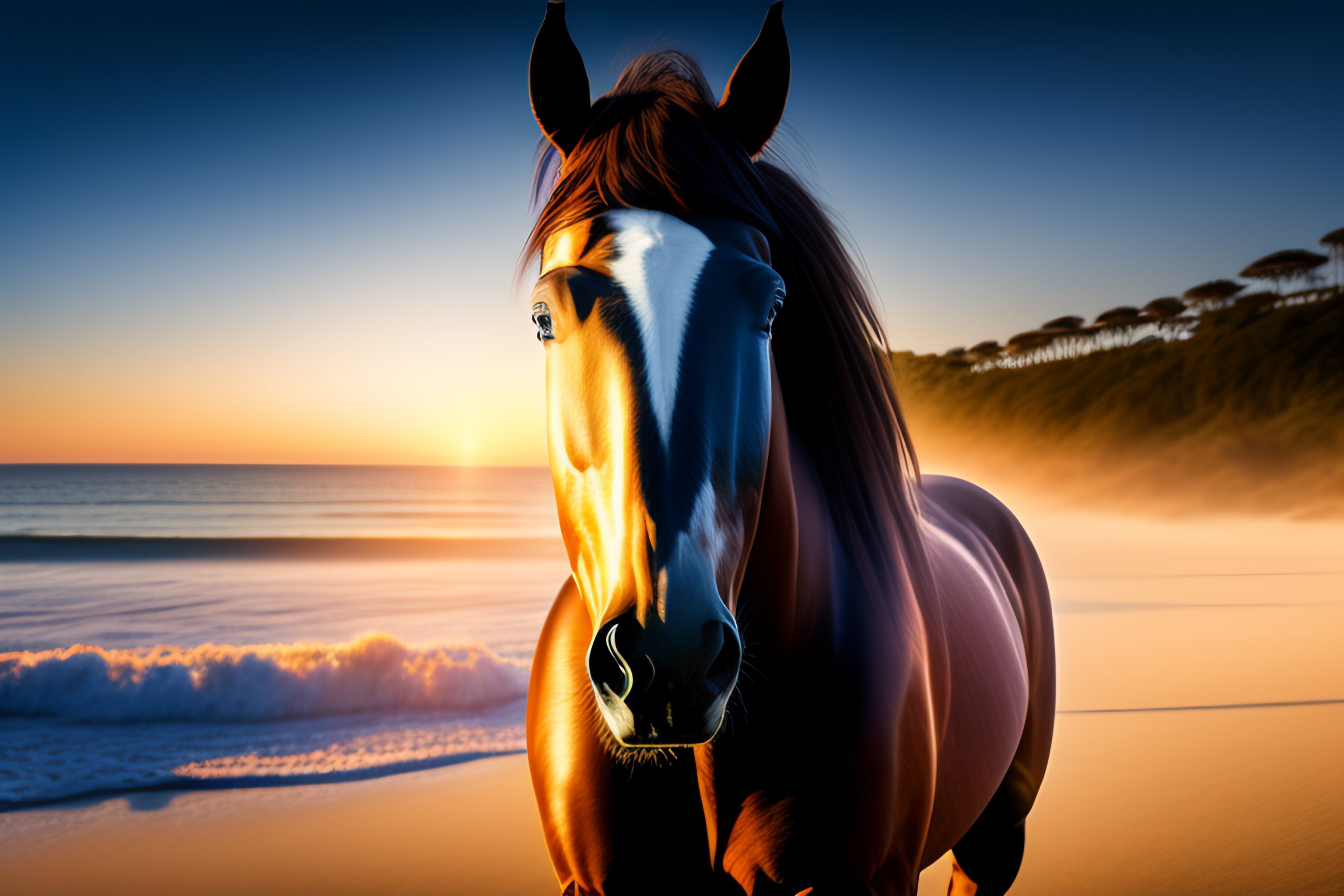 Beach Horse Wallpaper