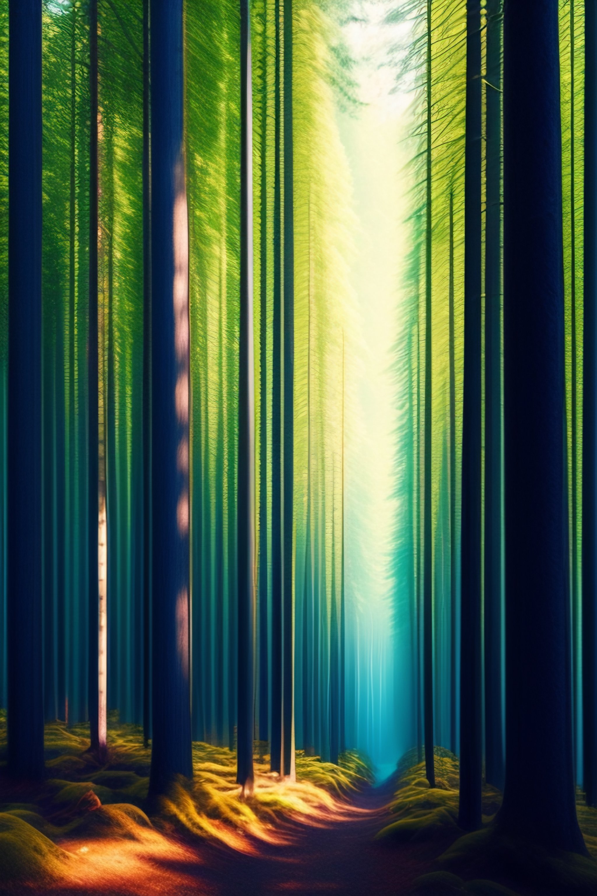 Lexica - A forest in the style of Monnet