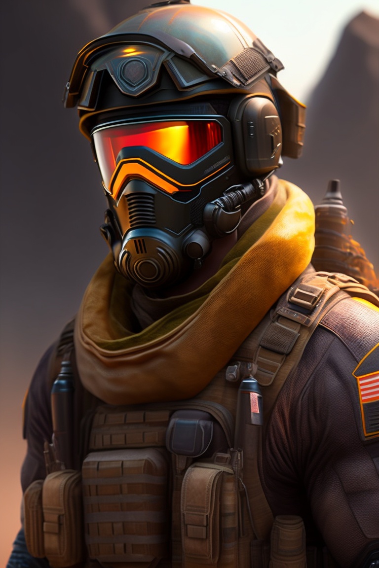 Lexica Special forces soldier in a acronym suit, character concept art, hyperrealistic, aaron