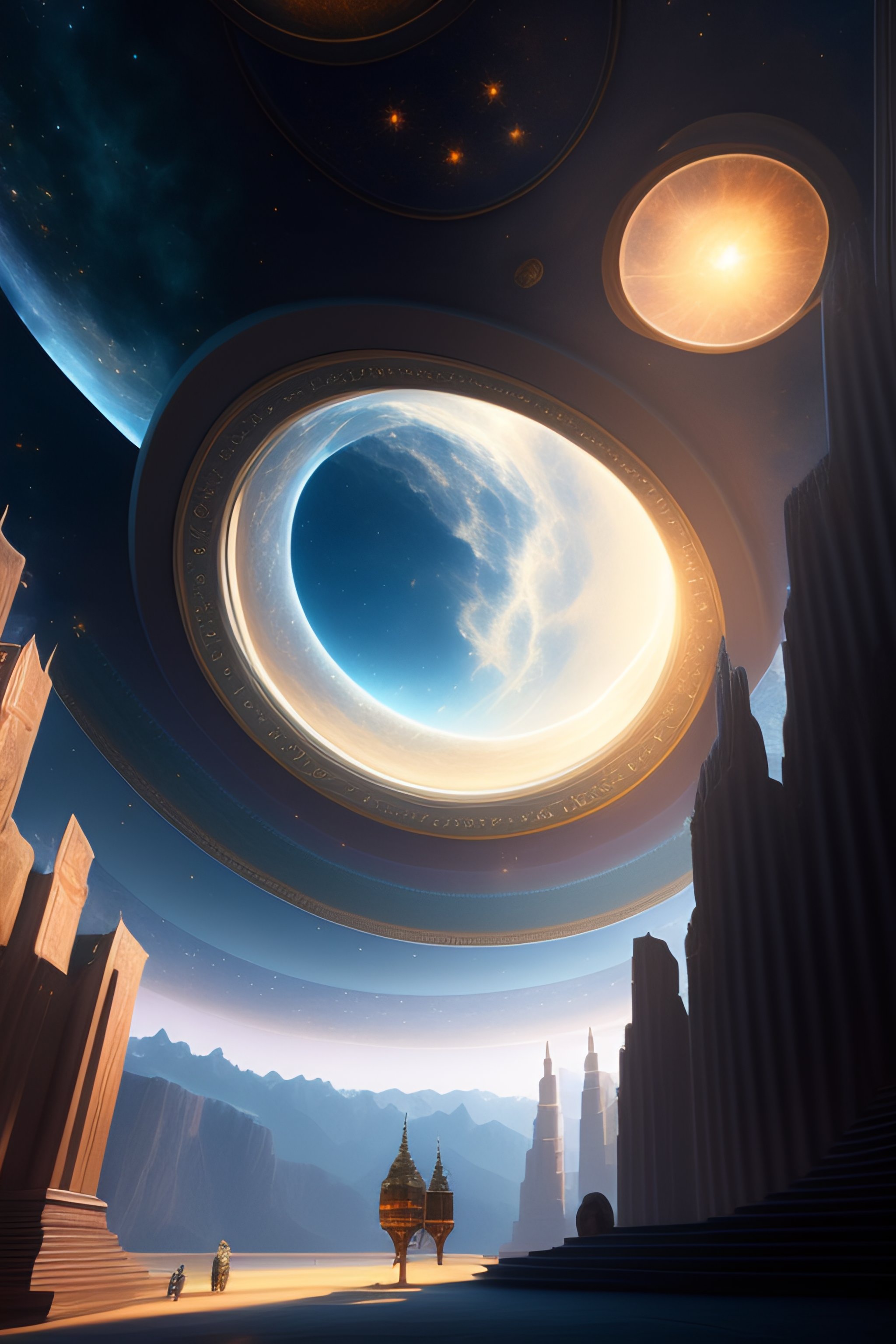 Lexica - Staring up into the infinite celestial library, endless books ...