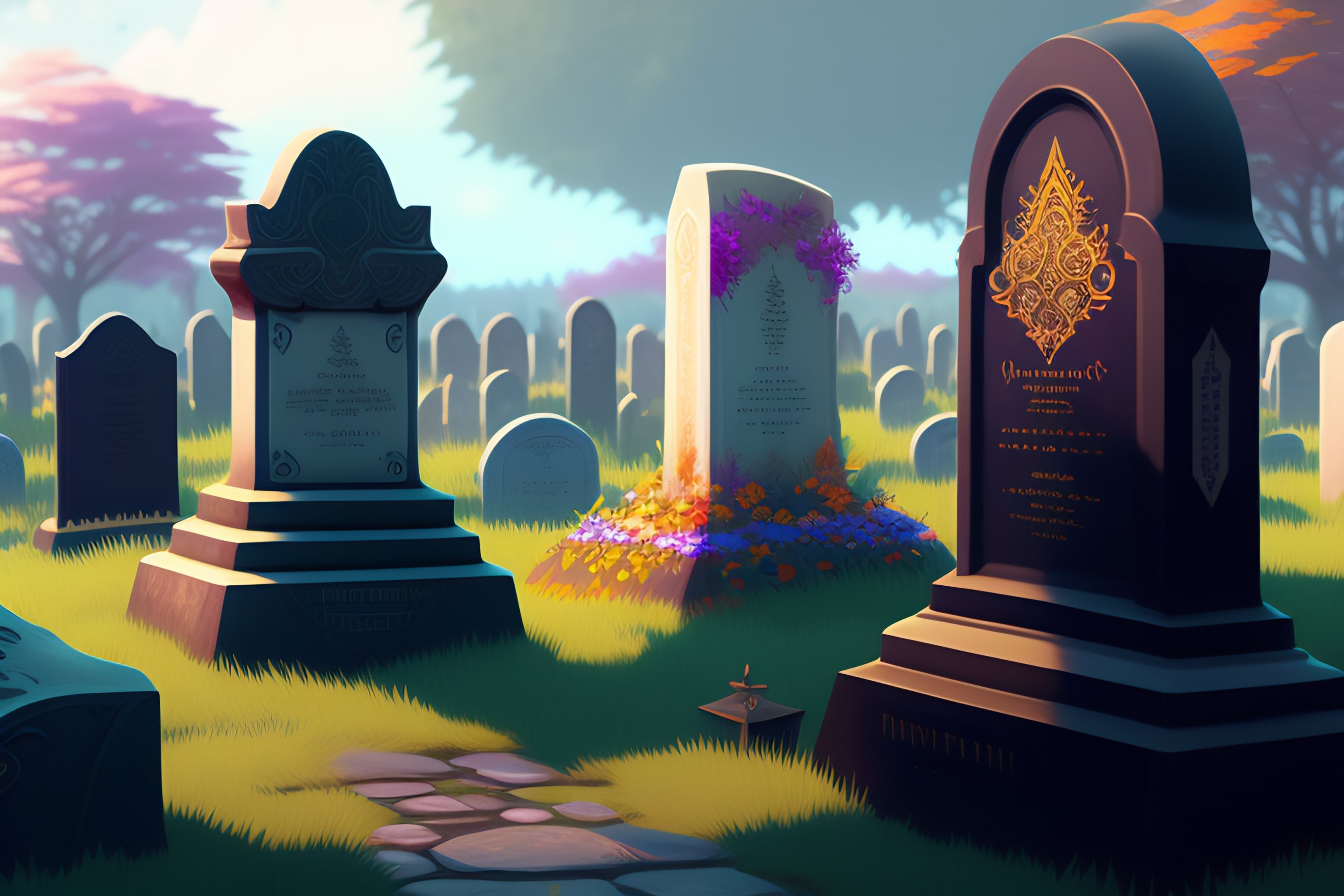 Lexica - Graveyard with headstones, highly detailed, photorealistic ...