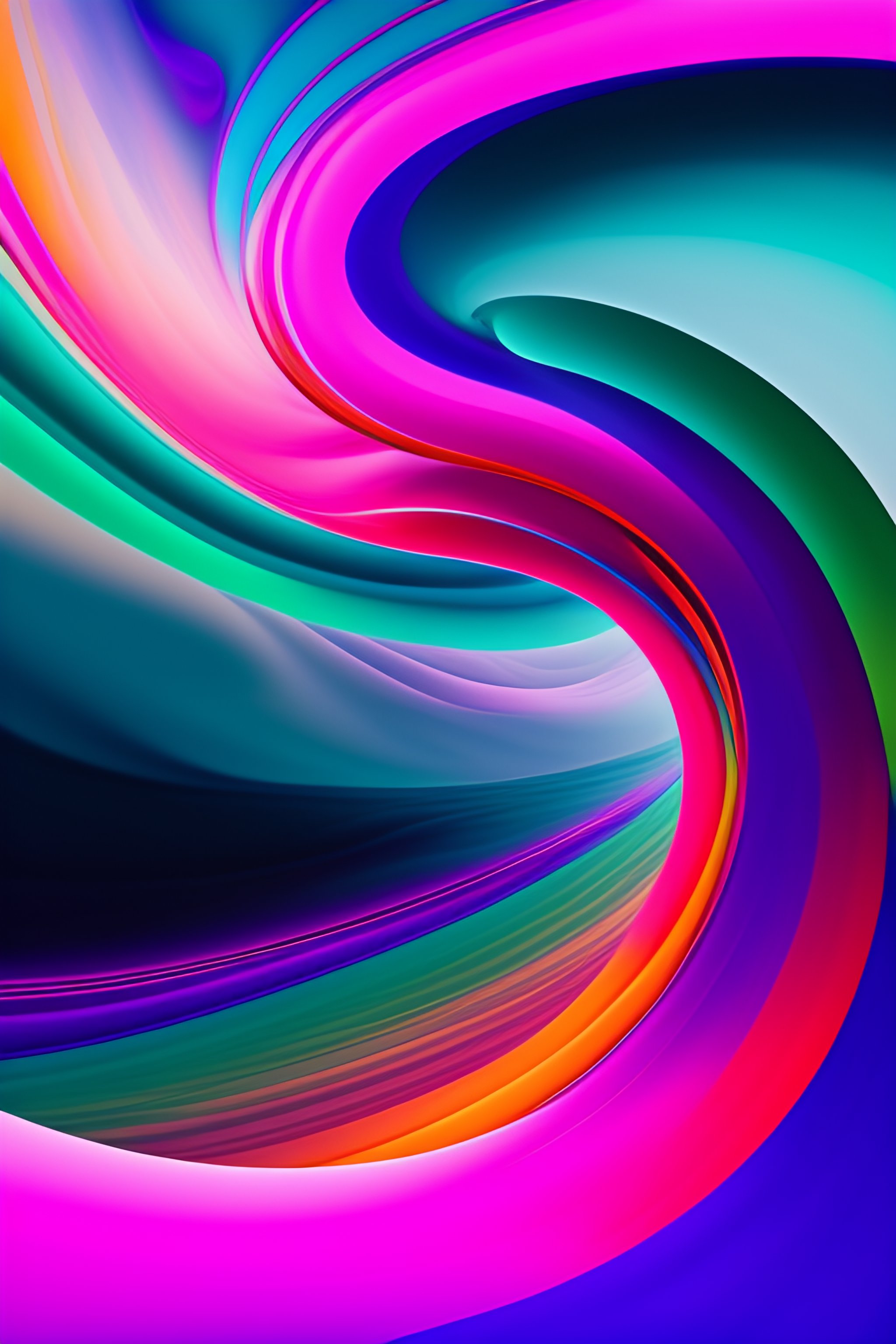 Lexica - Create a series of colorful, abstract landscapes with swirling ...