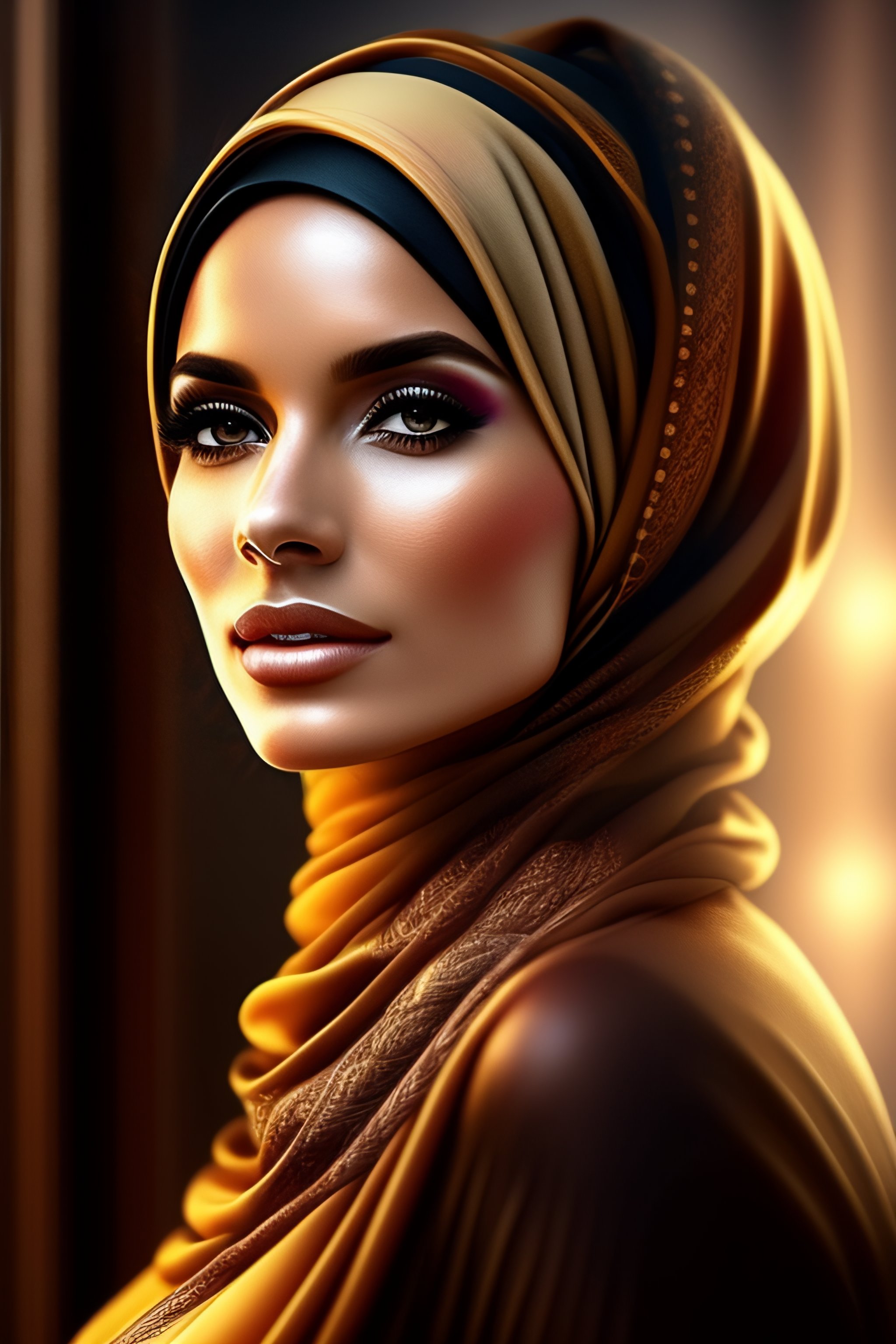 Lexica A Beautiful Woman Wearing Hijab 9313