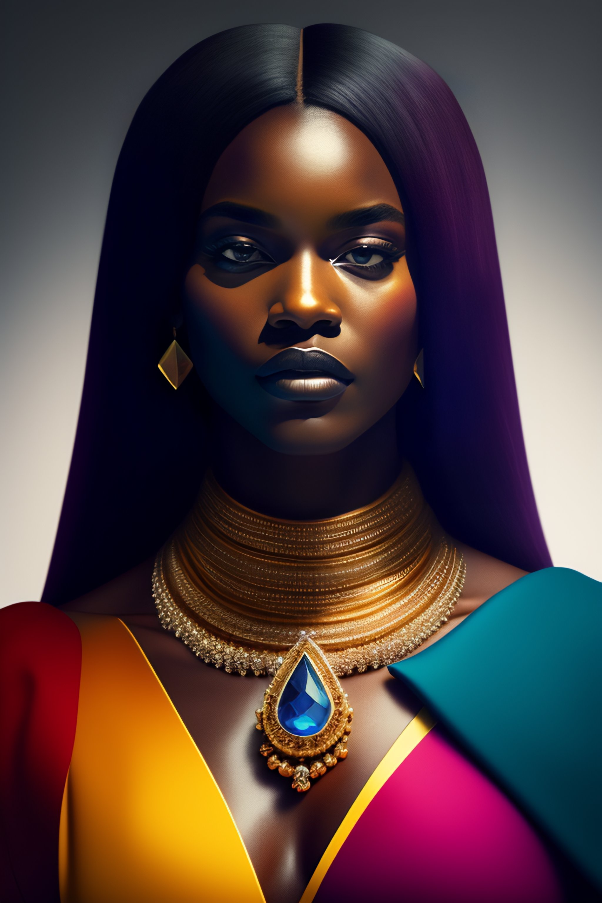 Lexica Portrait of precious stones