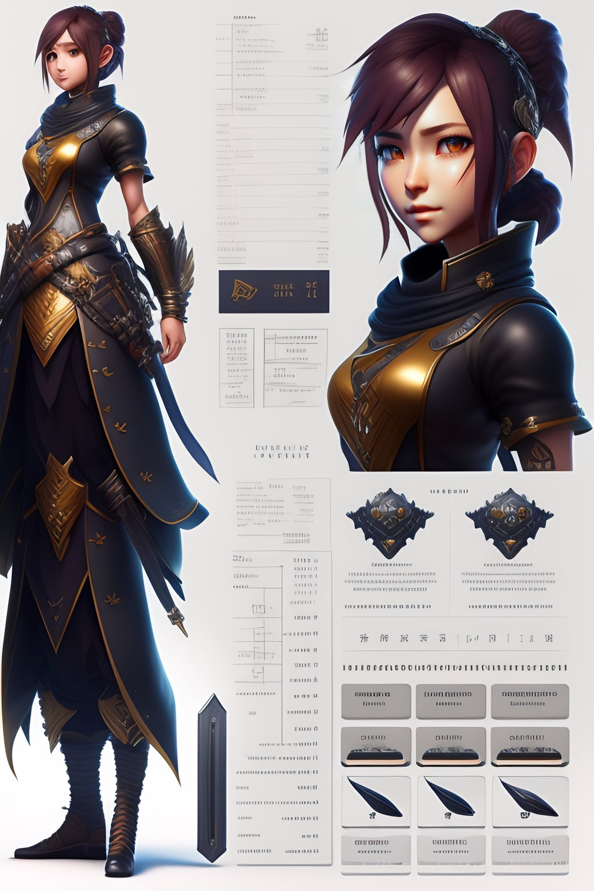Lexica - Ultra detailed, character sheet, concept design, final fantasy ...