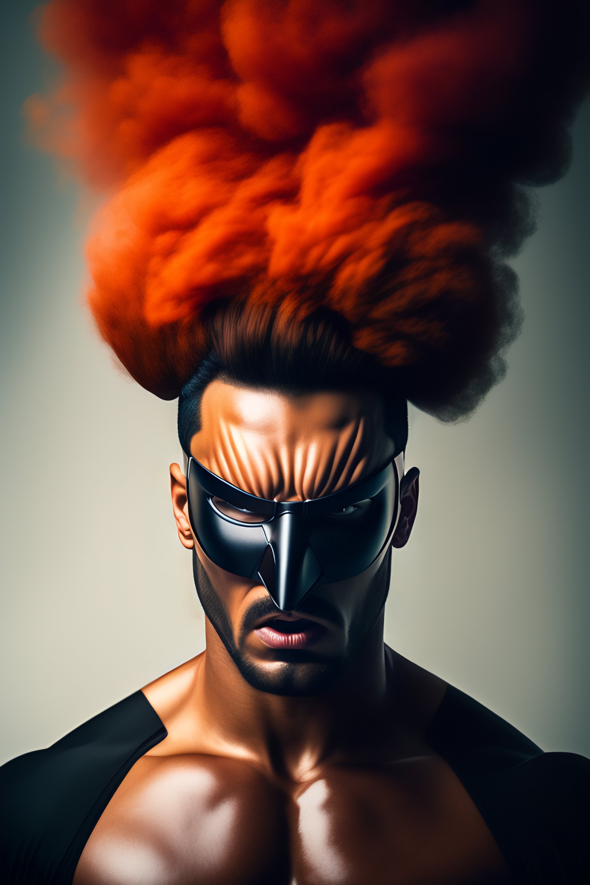 Lexica - Angry man with mask