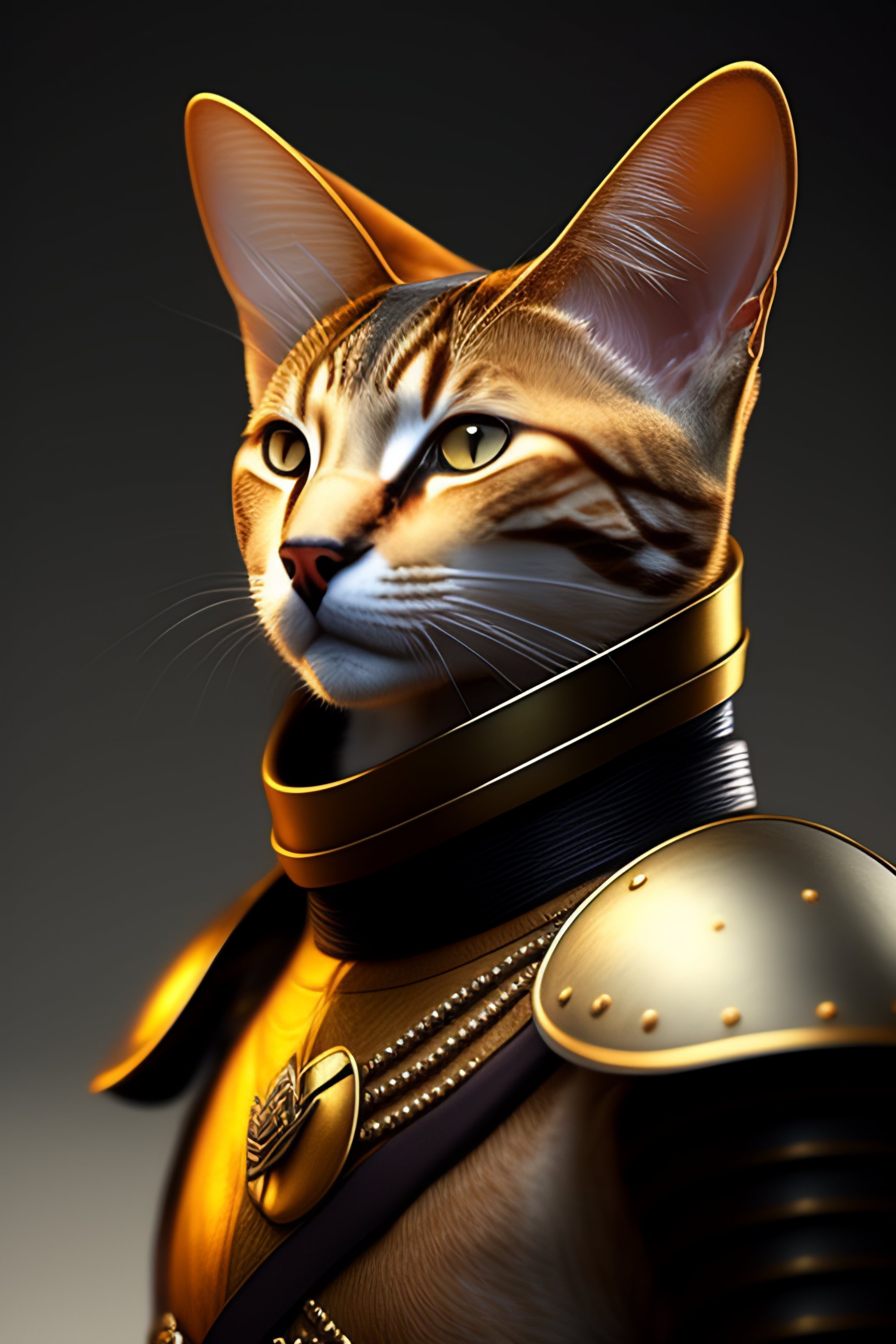 Lexica - A humanoid cat soldier. helmet with ears