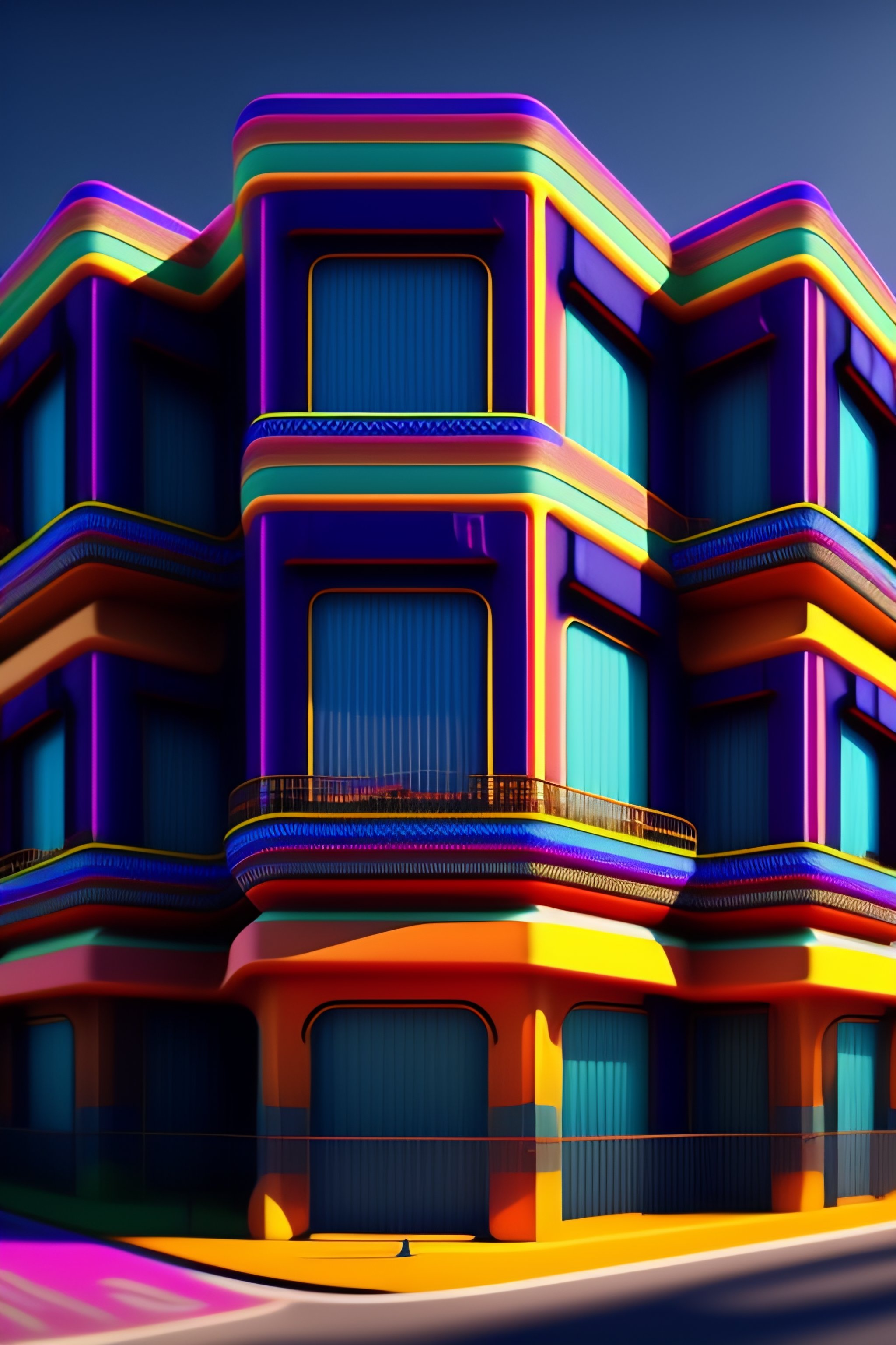 Lexica - The most psychedelic geometric patterned neighborhood ...