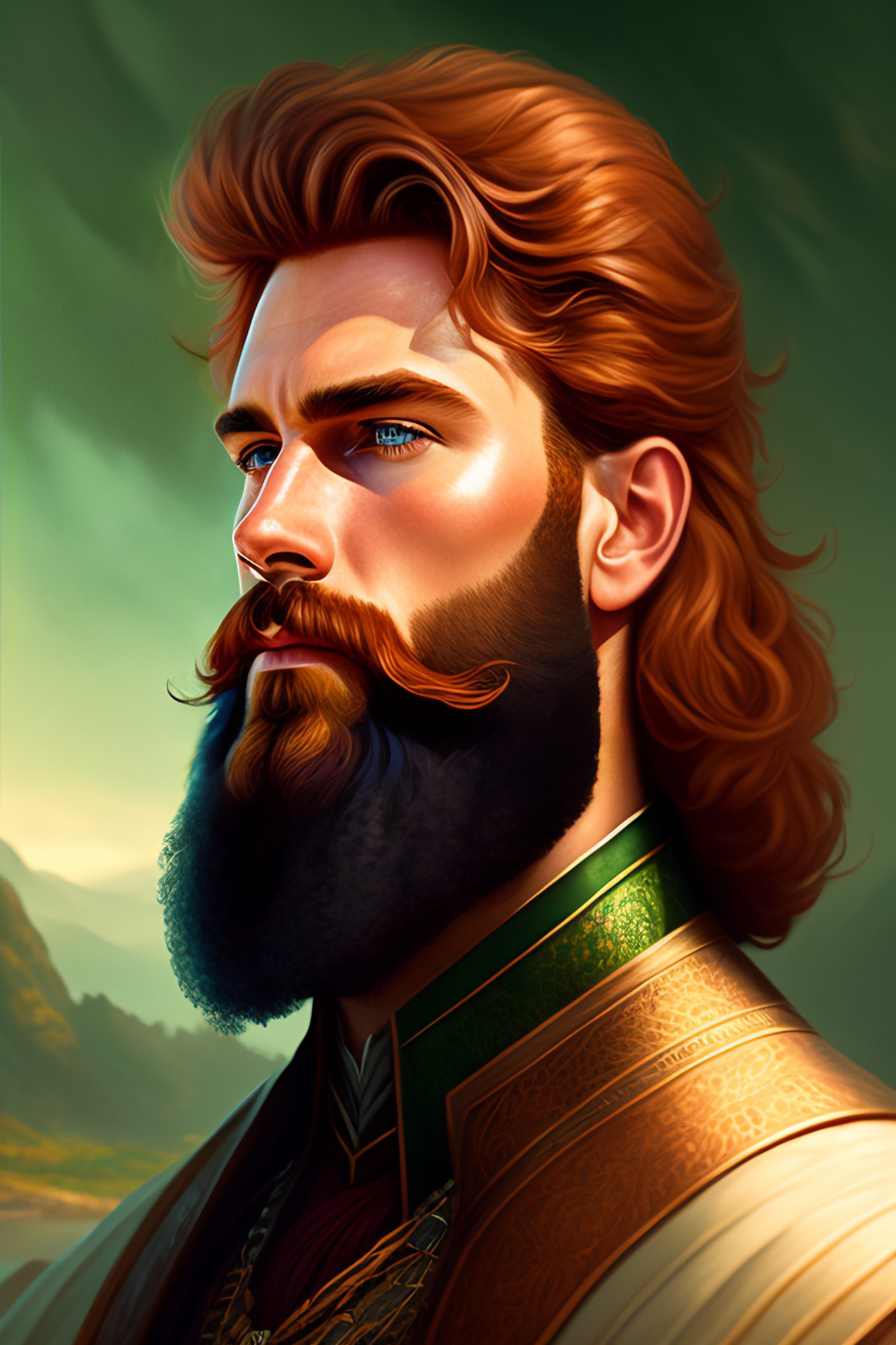 Lexica Portrait of a middle aged ruggedly handsome pensive male