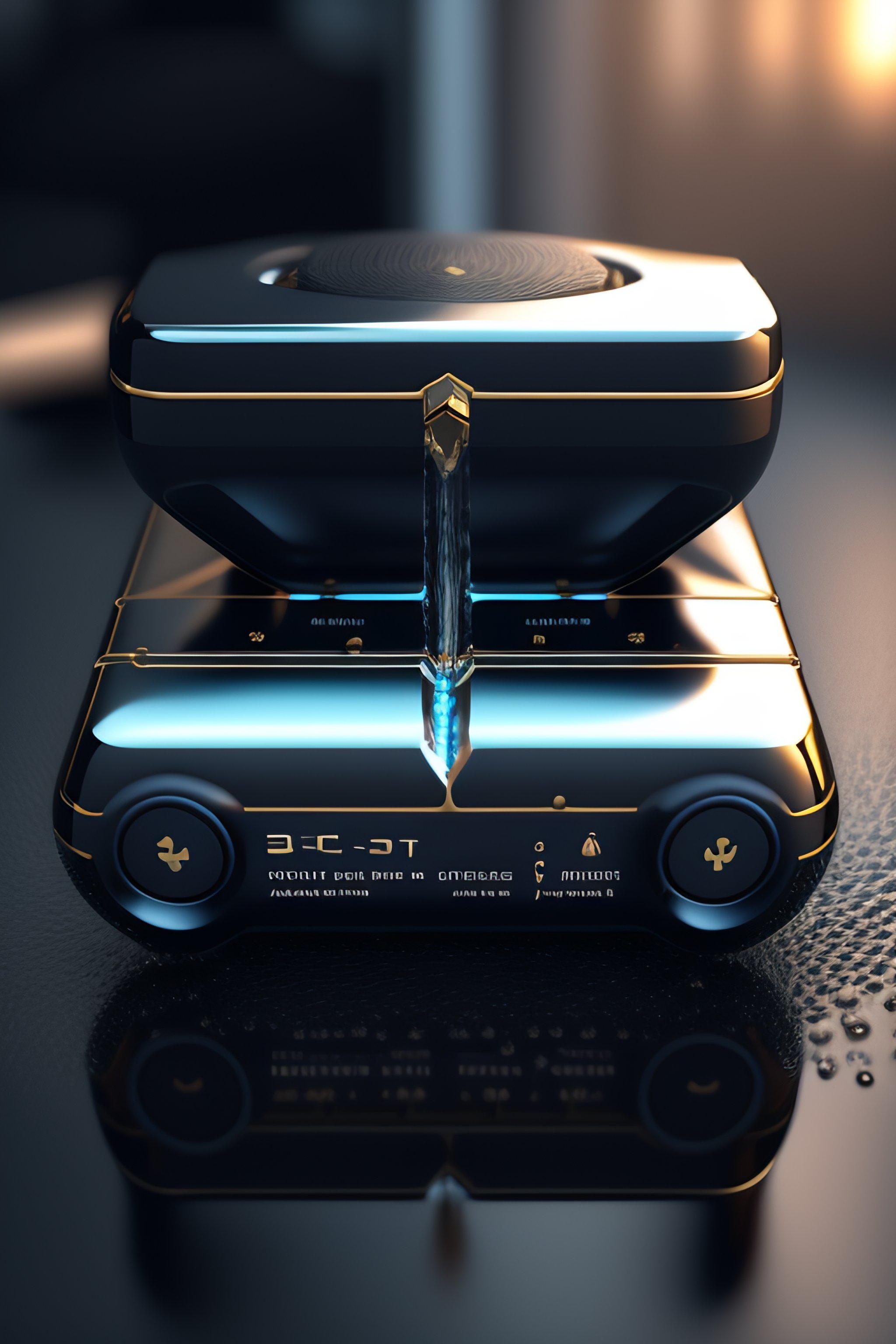 Lexica - Game console made of water, organic, photorealistic ...