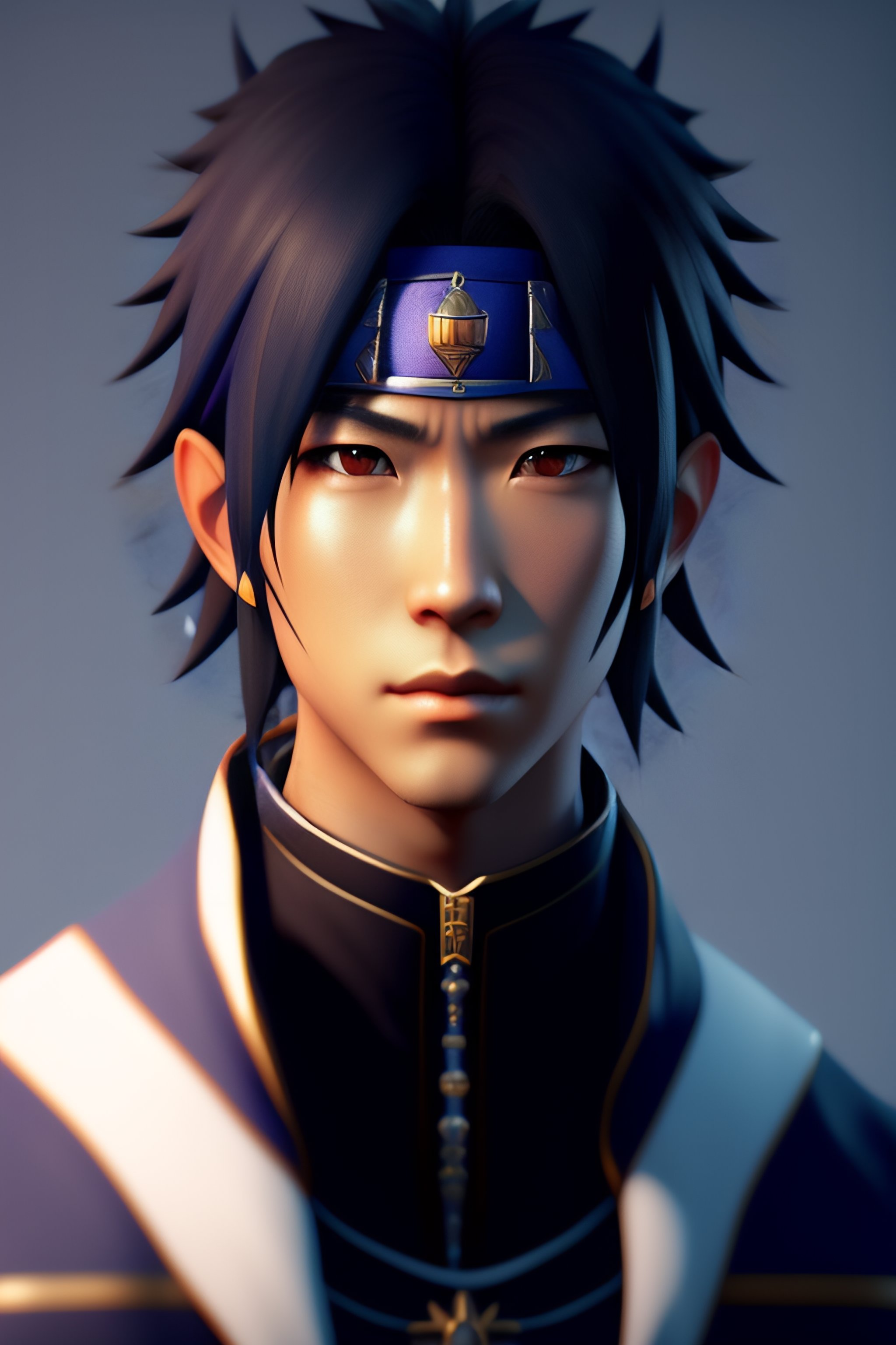 Lexica - Sasuke uchiha from Naruto ,anime style, octane rendering