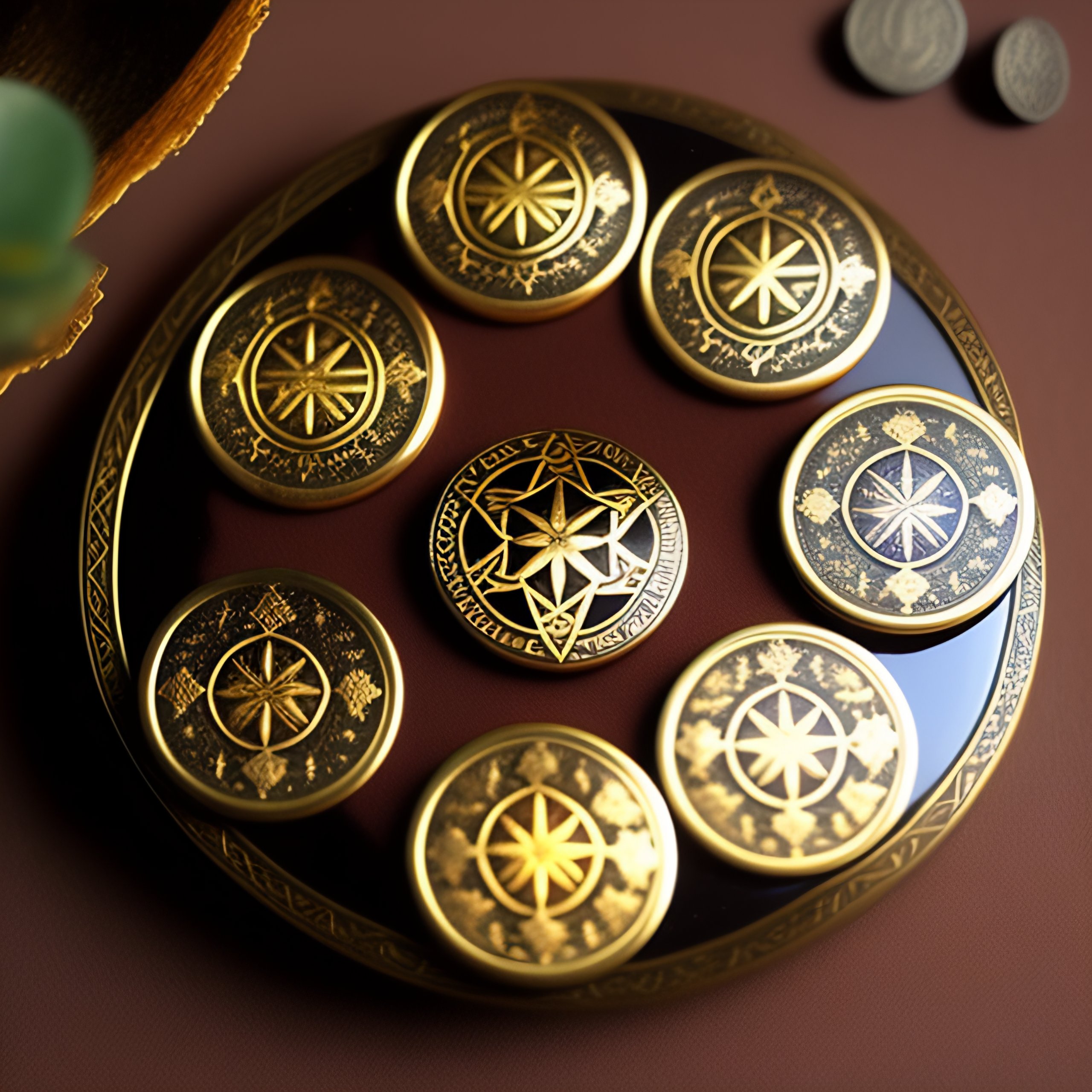Lexica - Pentacles coins tarot Arcane Divination Esoteric Realistic ...
