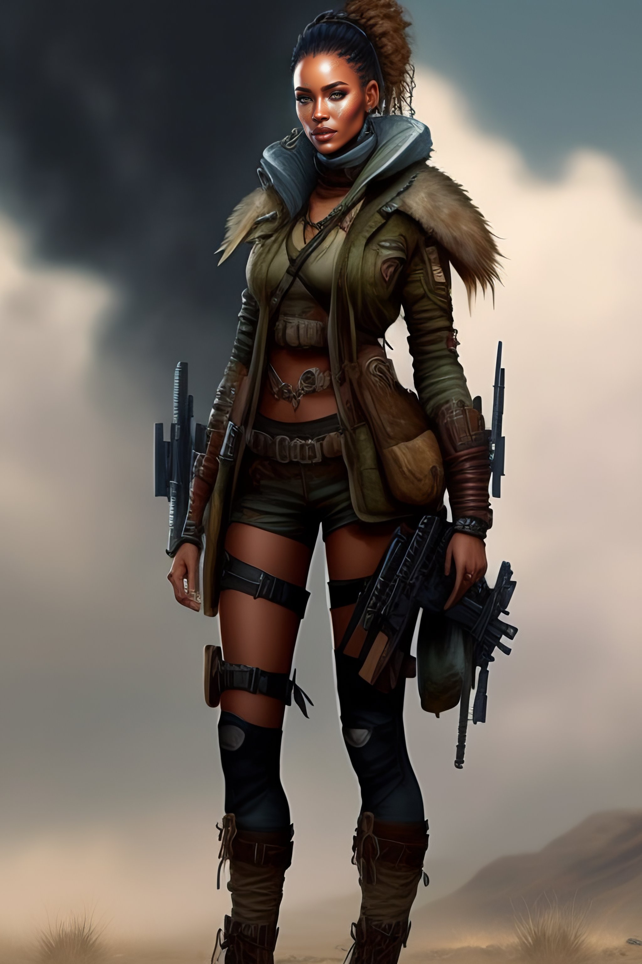 Lexica Concept Art Of Woman Post Apocalyptic Apocalypse Outfit With High Detail A Full Height 