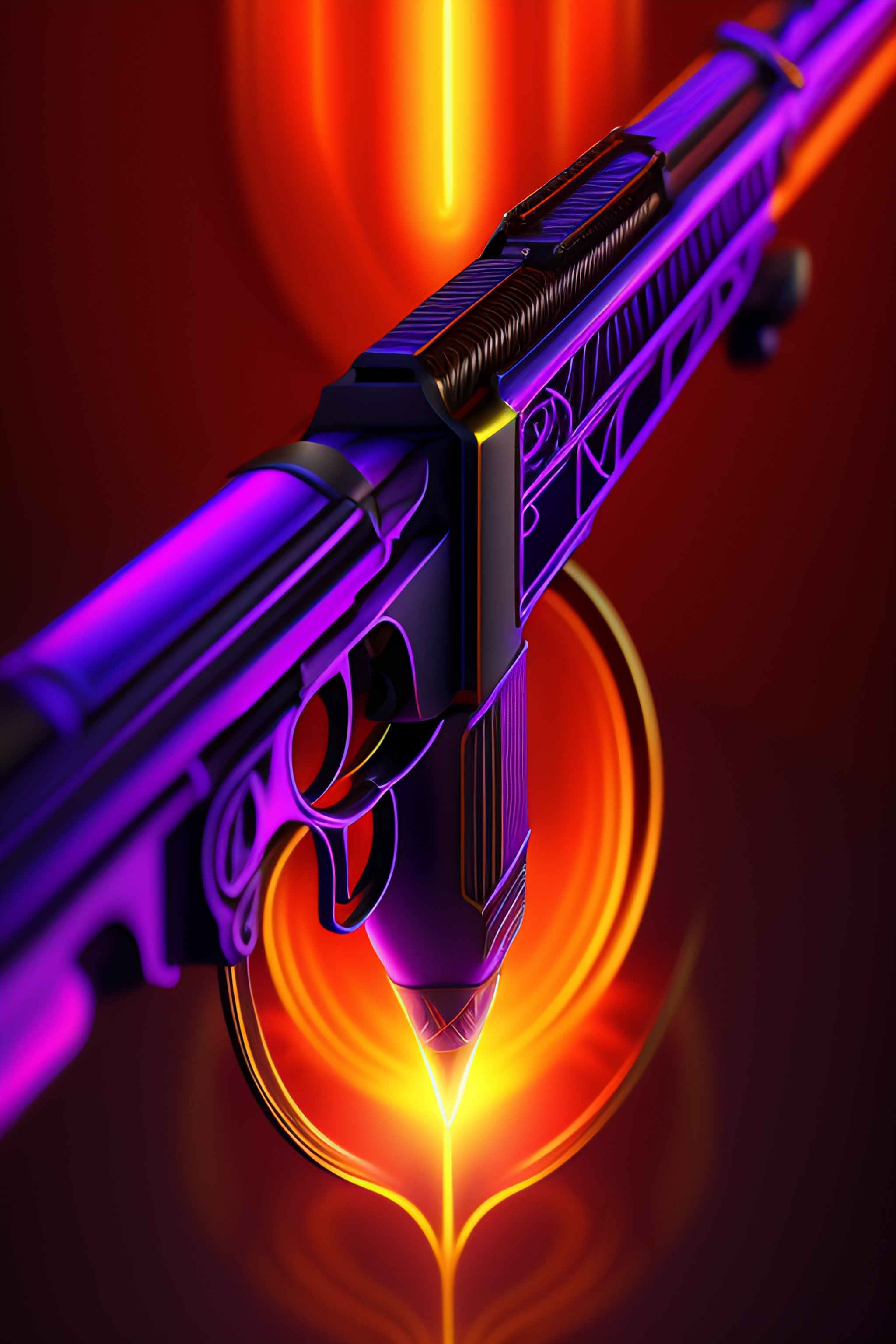 Fortnite Inspired - Sniper Rifle Illustration Poster