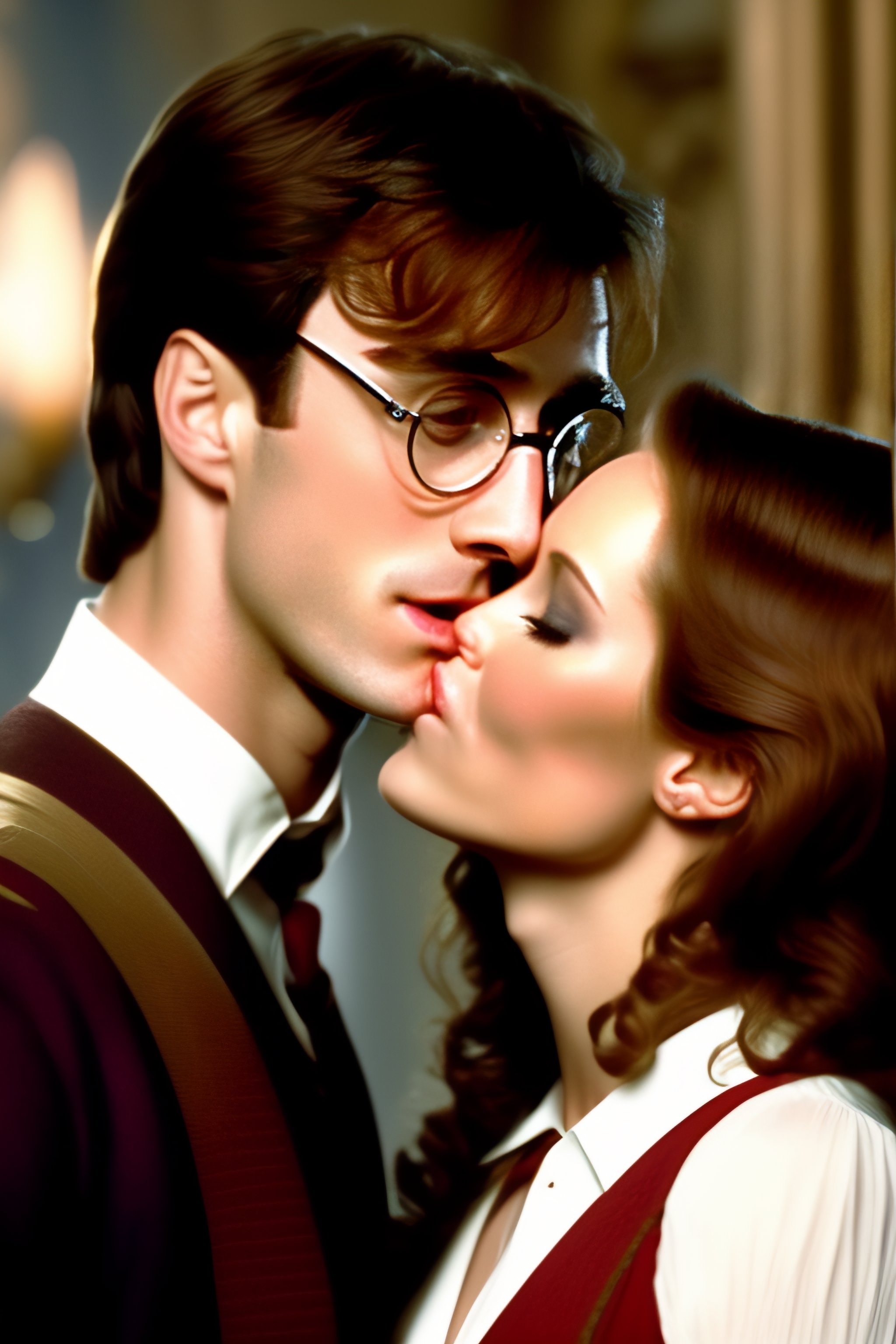 harry potter and hermione kiss