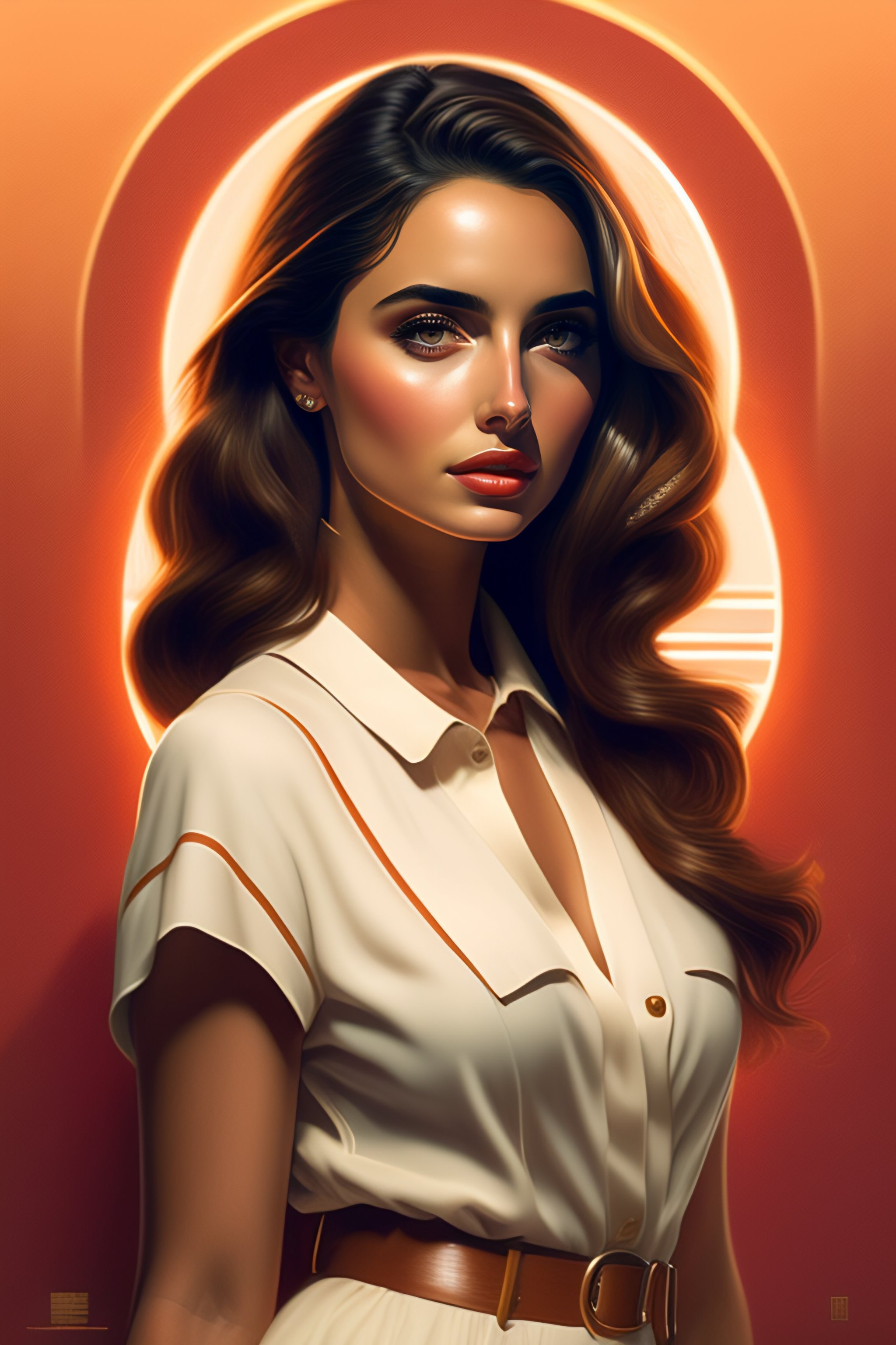 Lexica Poster Art Portrait Of Ana De Armas From Scene From Twin