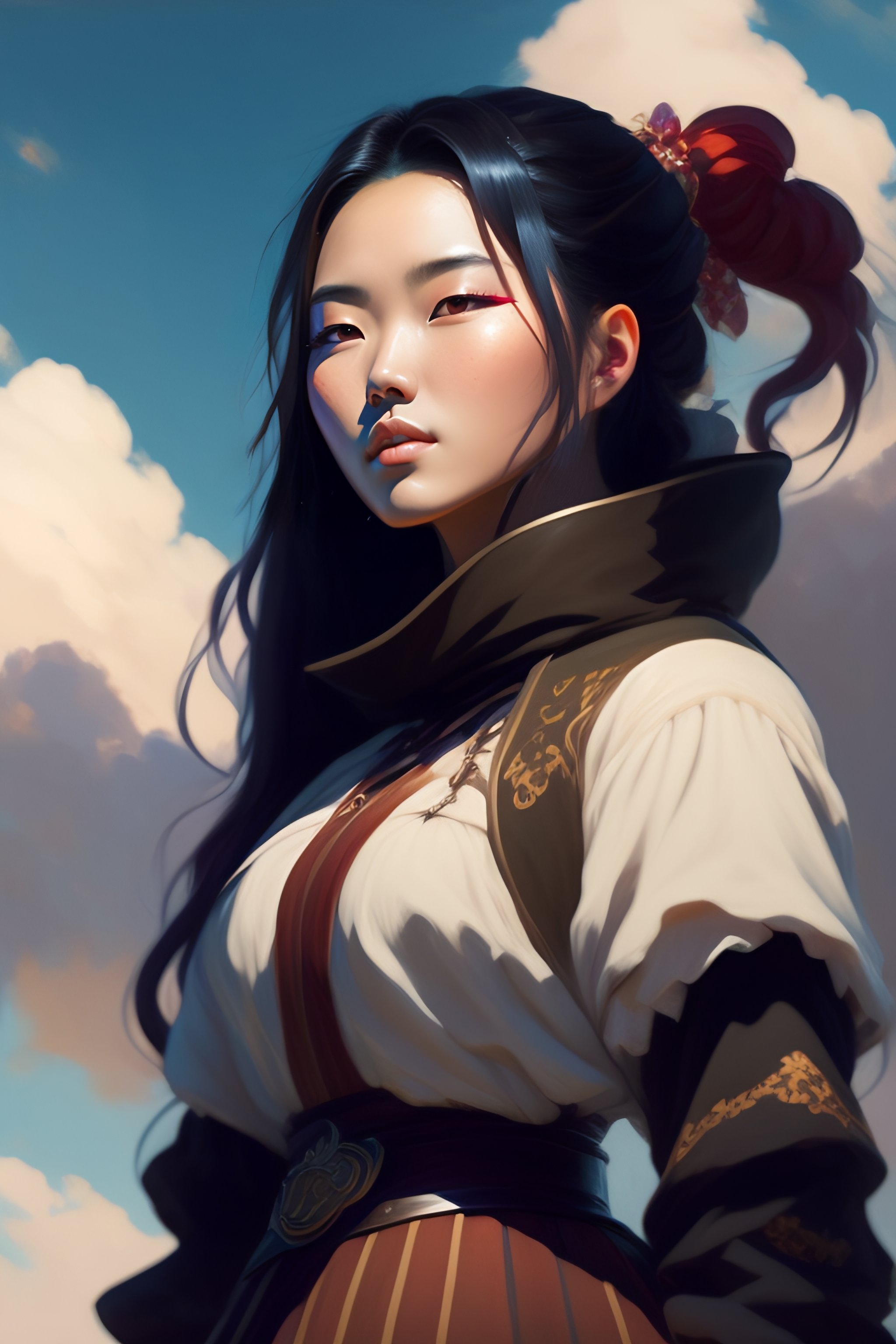 Lexica - Portrait of Nezuko from Demon Slayer Anime, countryside, calm ...