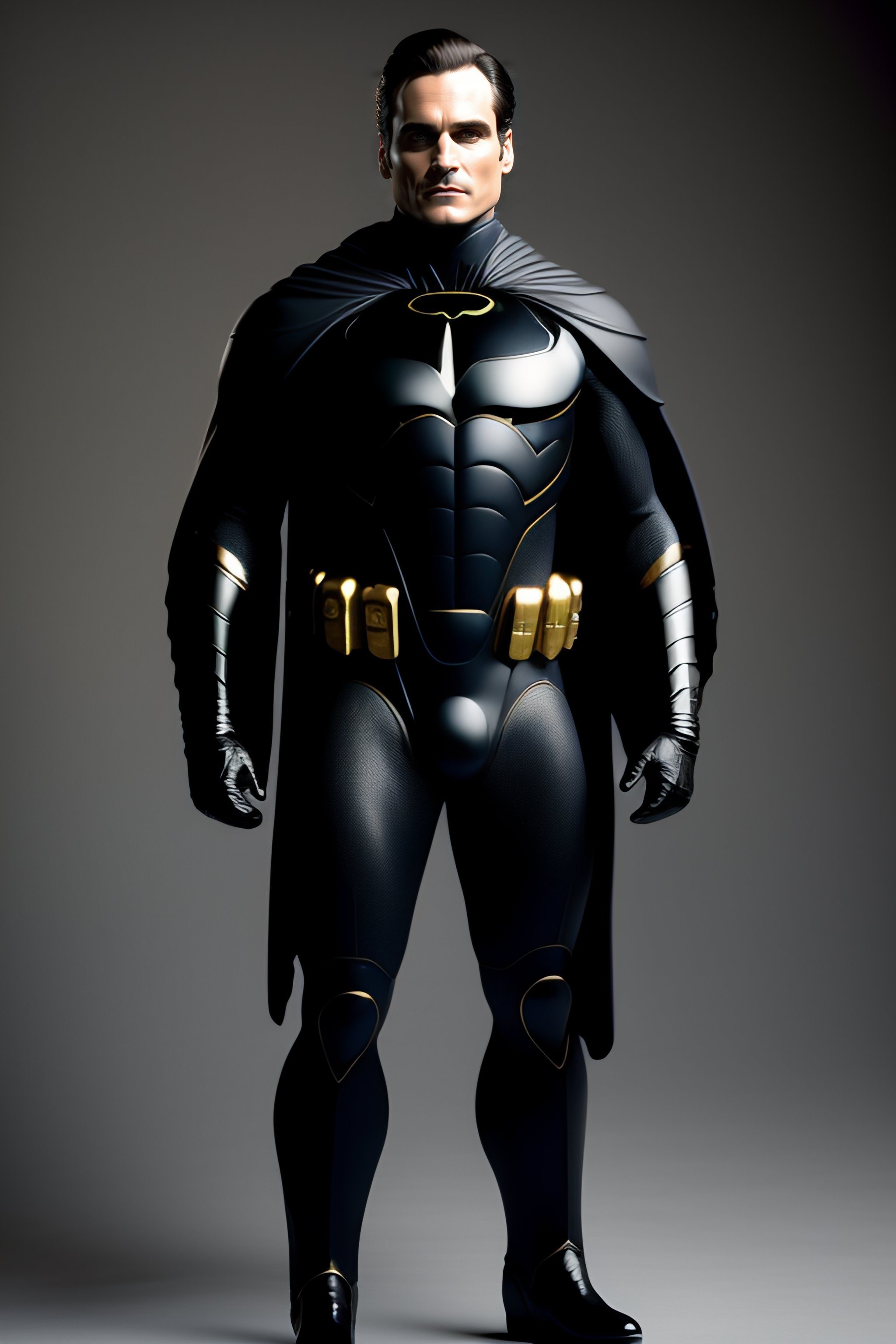 Lexica - Joaquin Phoenix as bruce wayne with batsuit in batman movie, full  body