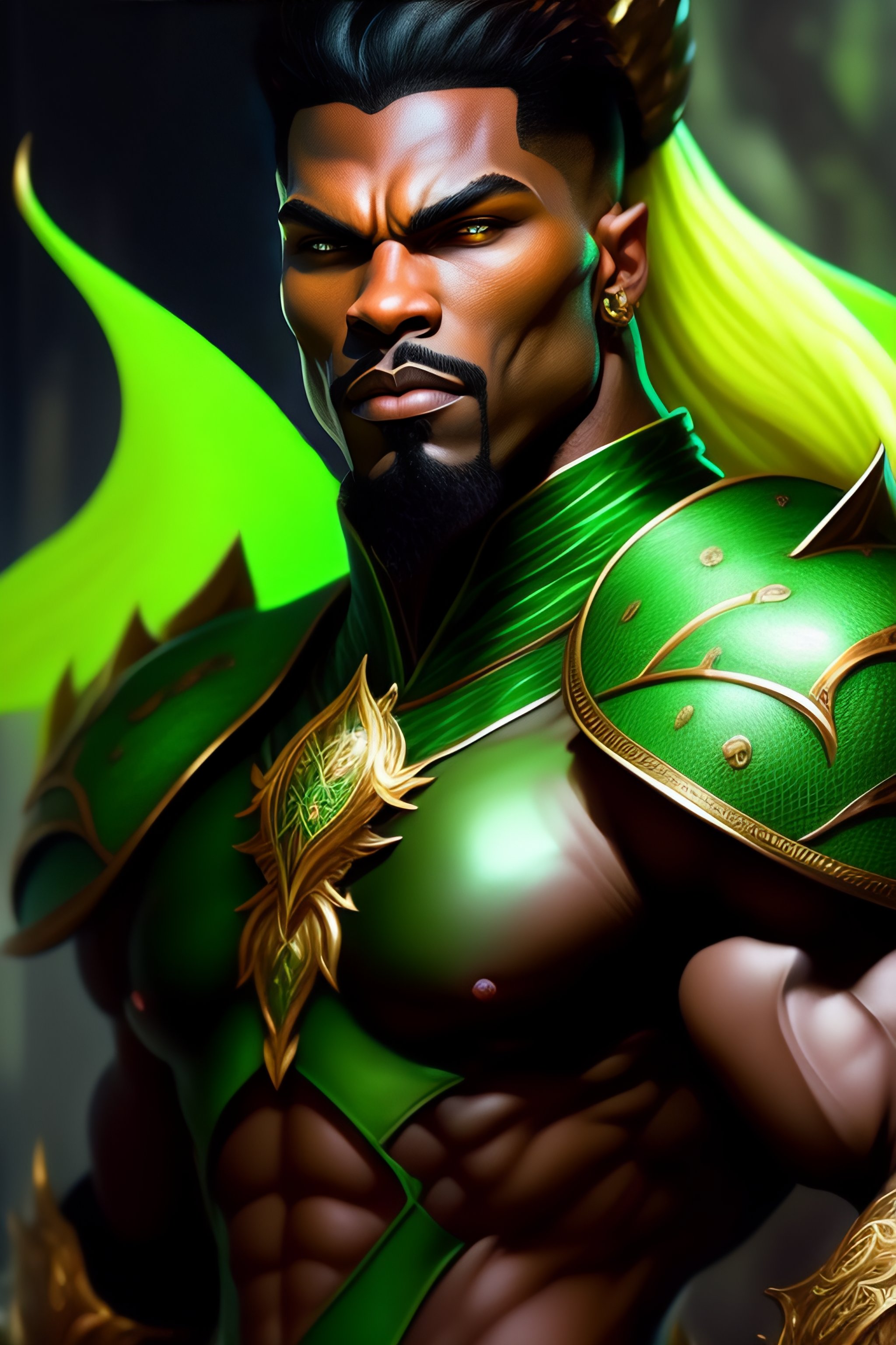 Lexica - Portrait of aggressive draconic humanoid, d & d, muscular ...
