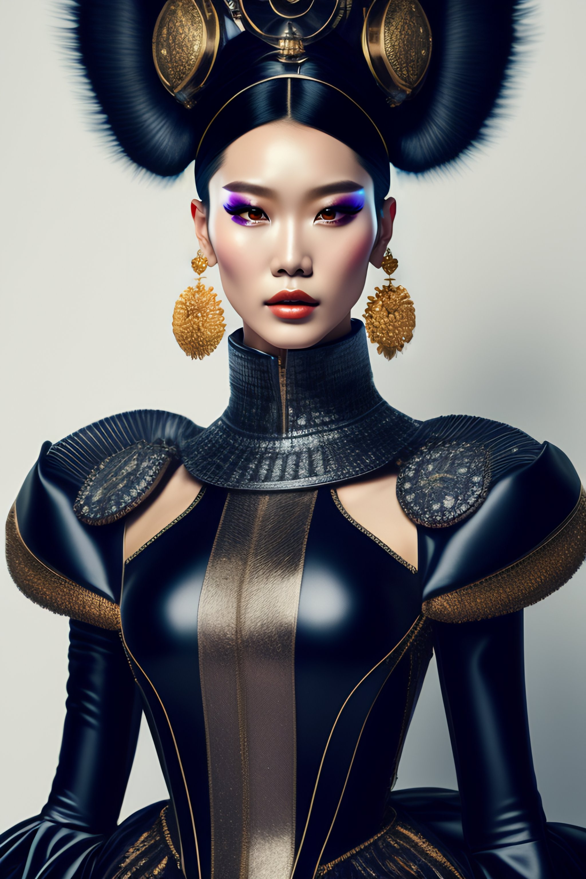 Lexica - cyberpunk futuristic haute-couture clothes