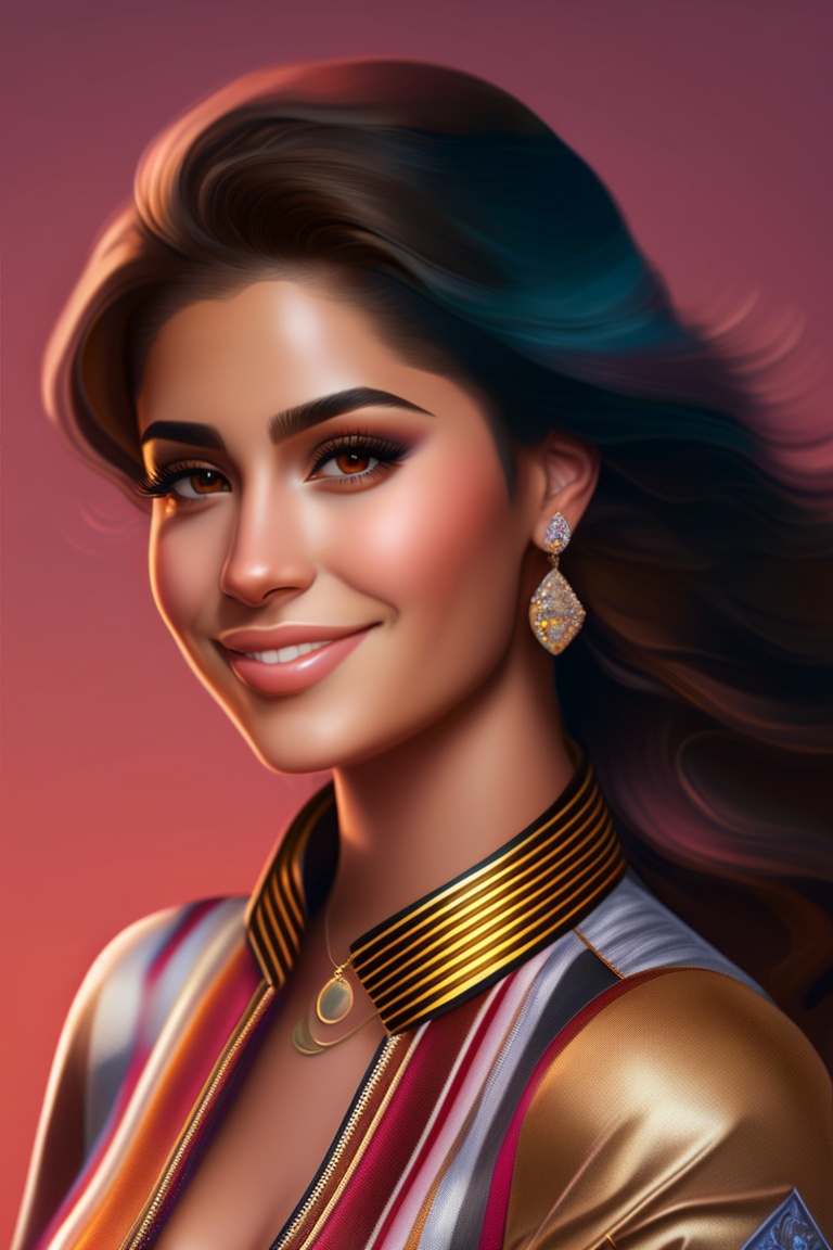 Lexica - A young woman modern resembling Moroccan Kylie Jenner with a ...