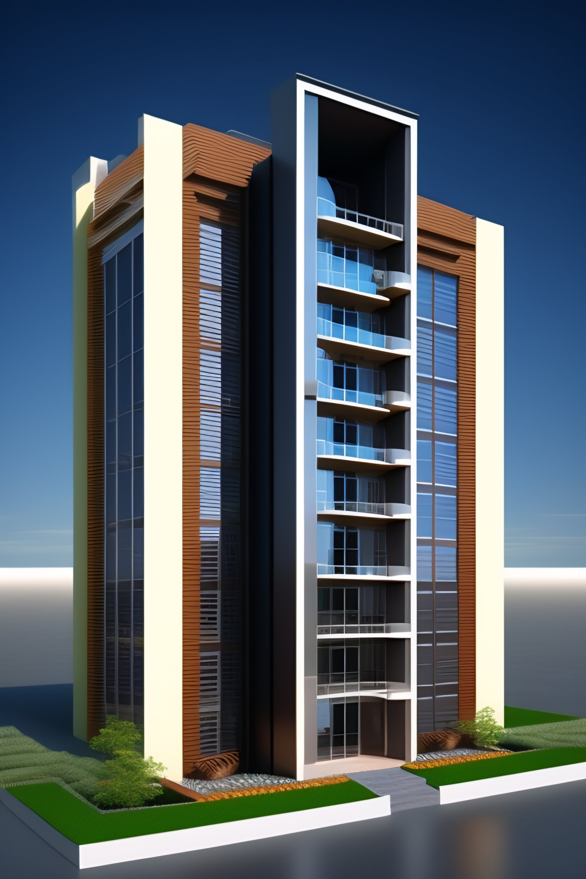 Lexica - 3d moden building