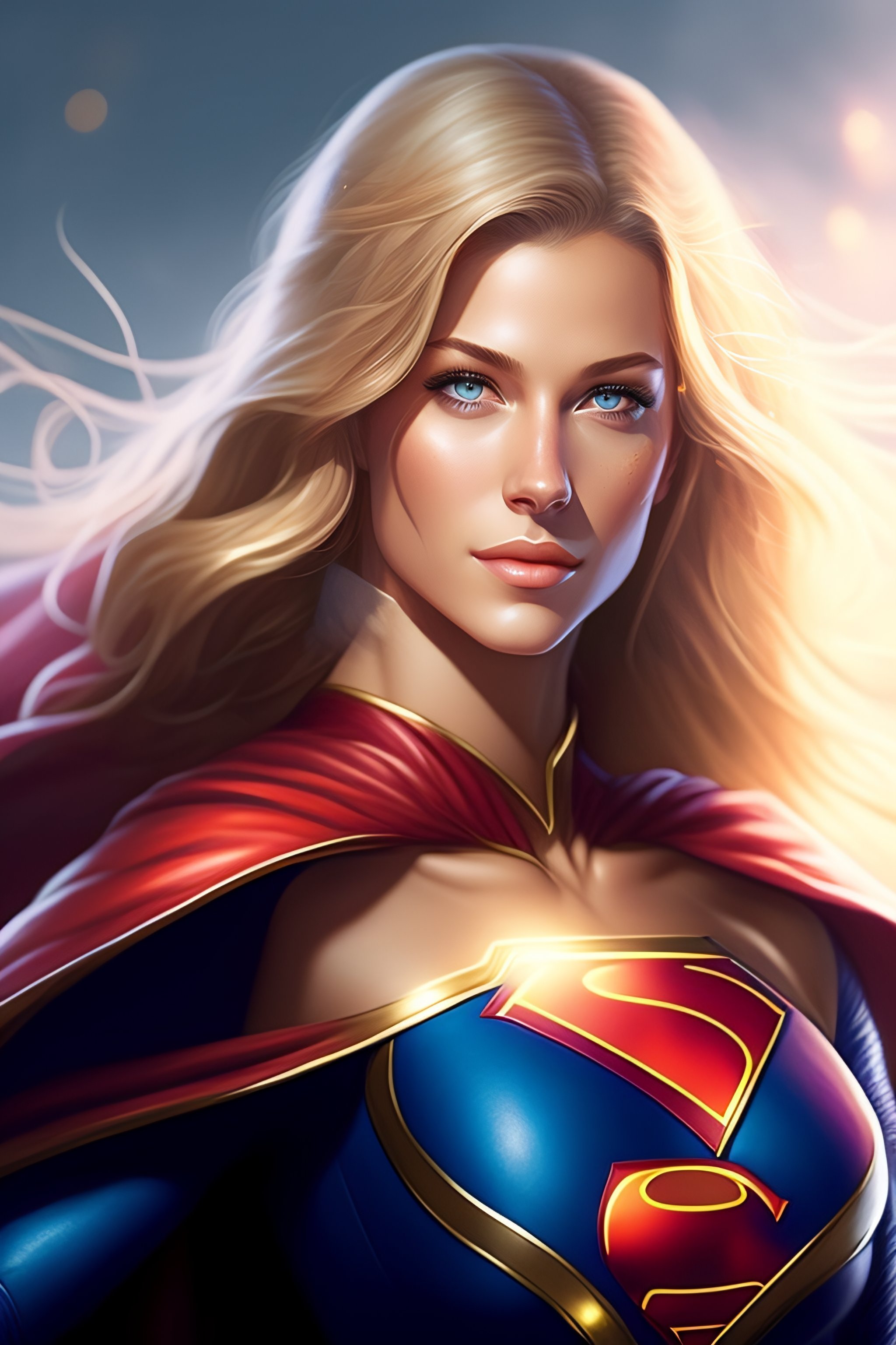 Lexica Melissa Benoist As Supergirl Wearing A Crop Top Blonde Hair 