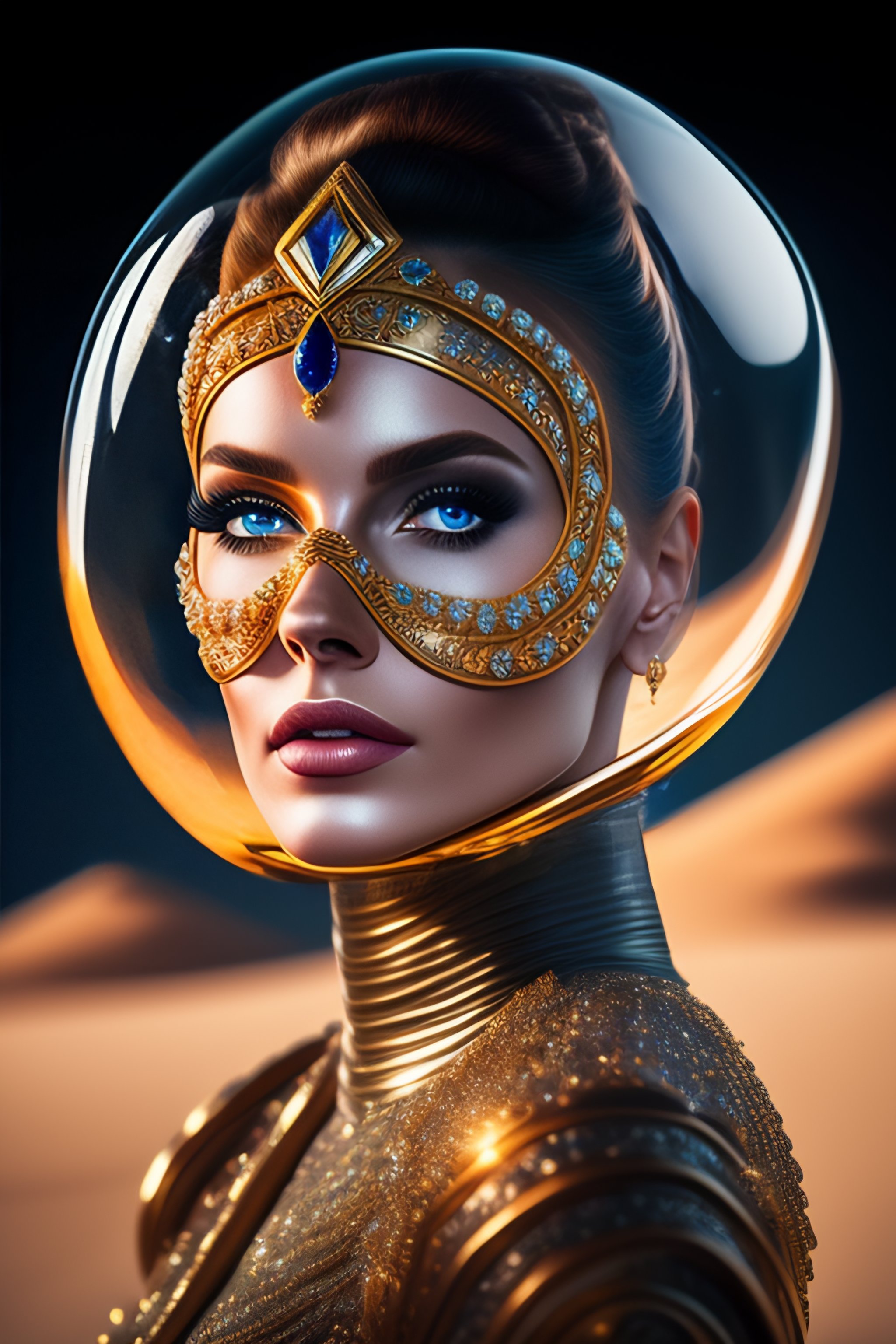 Lexica Closeup portrait of the face of a beautiful princess in a