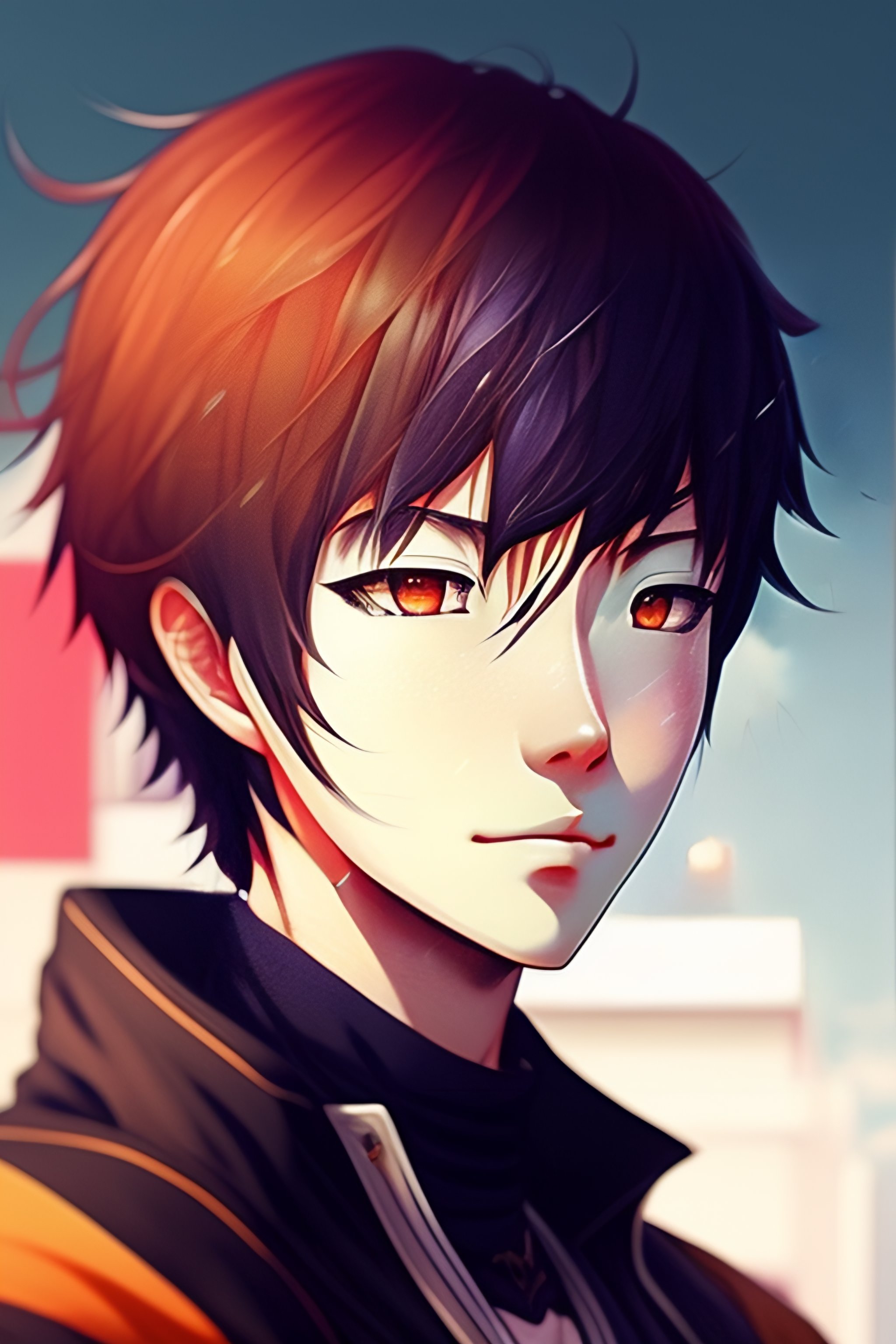 Lexica - An anime style portrait of Christopher Bang, studio ghibil ...