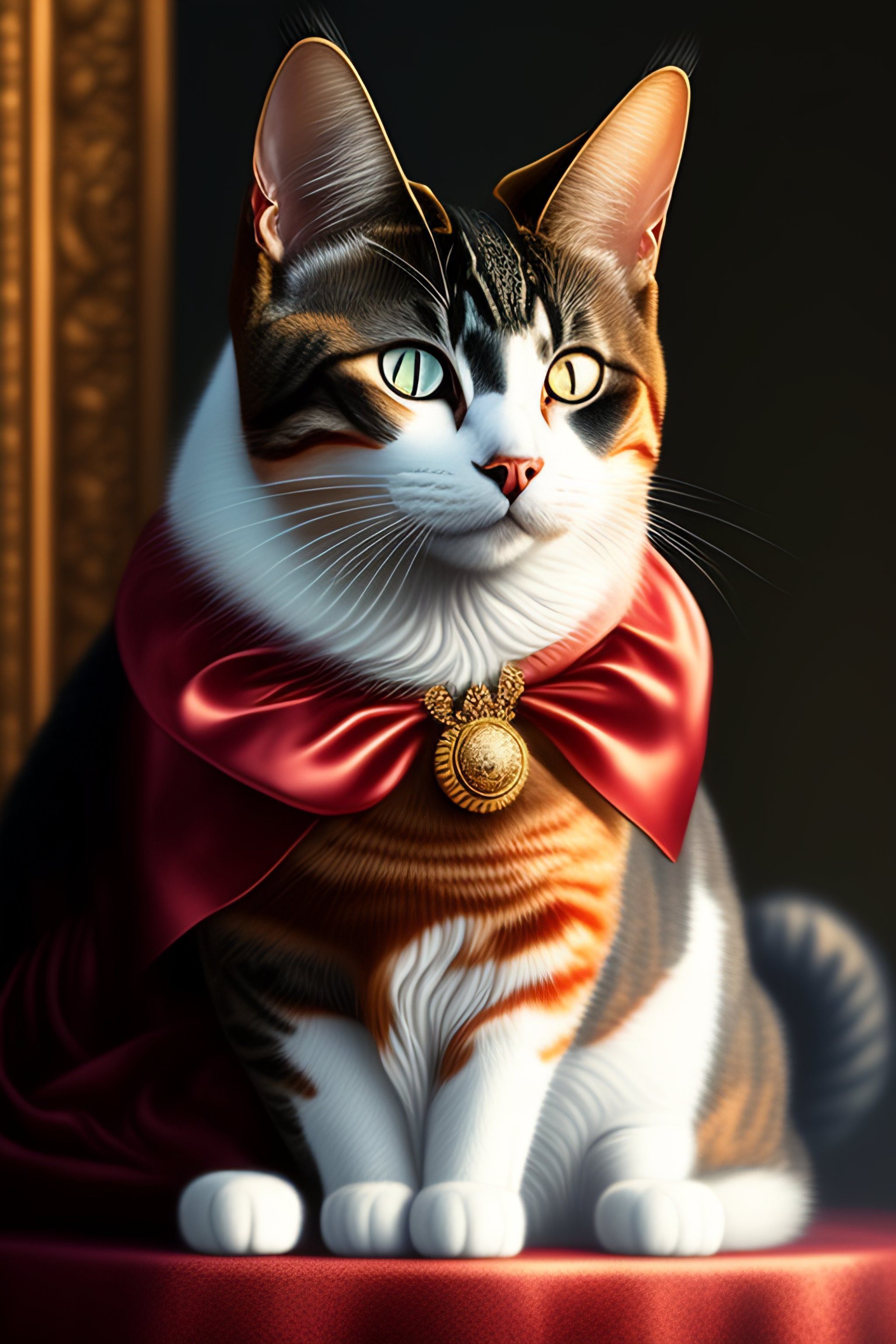 Lexica - Imagine the cat of Alice in Wonderland in realistic style
