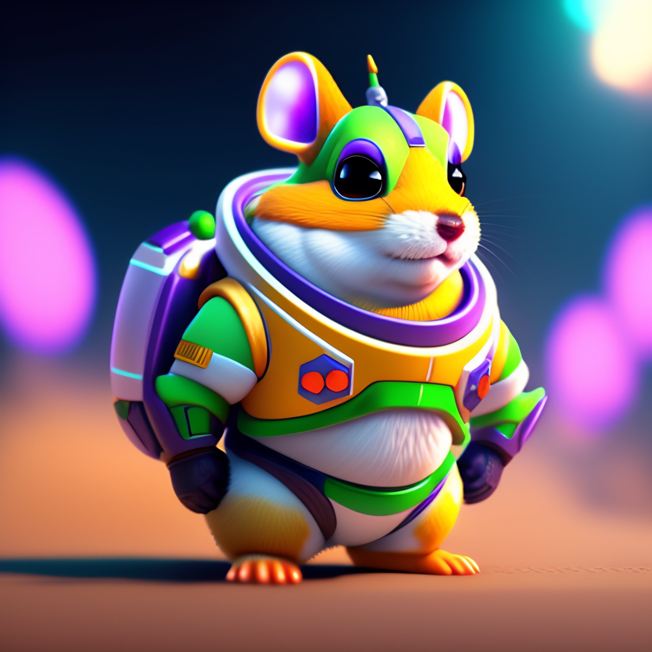 Lexica - Buzz Lightyear with a Hamster's Body, cute, unreal engine ...