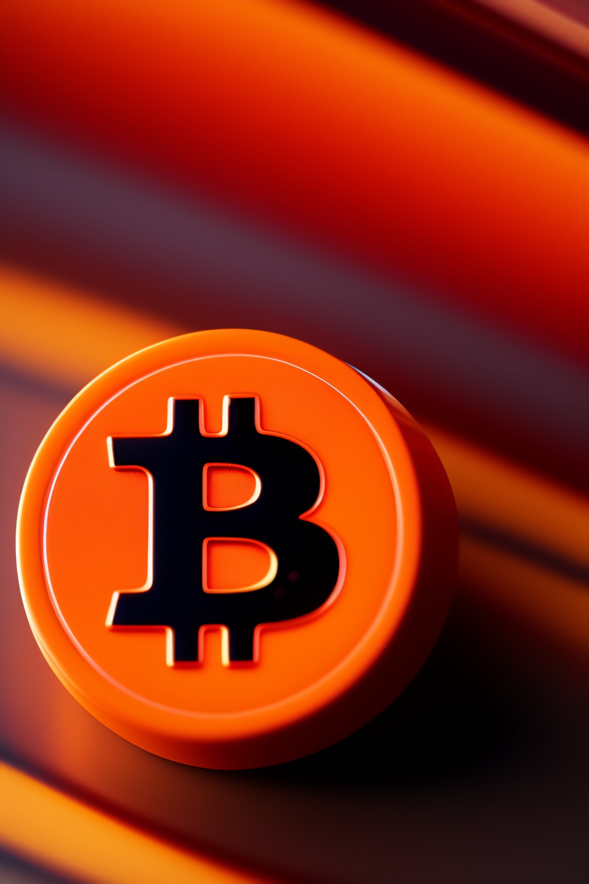 Lexica - A ORANGE PILL WITH A BITCOIN LOGO