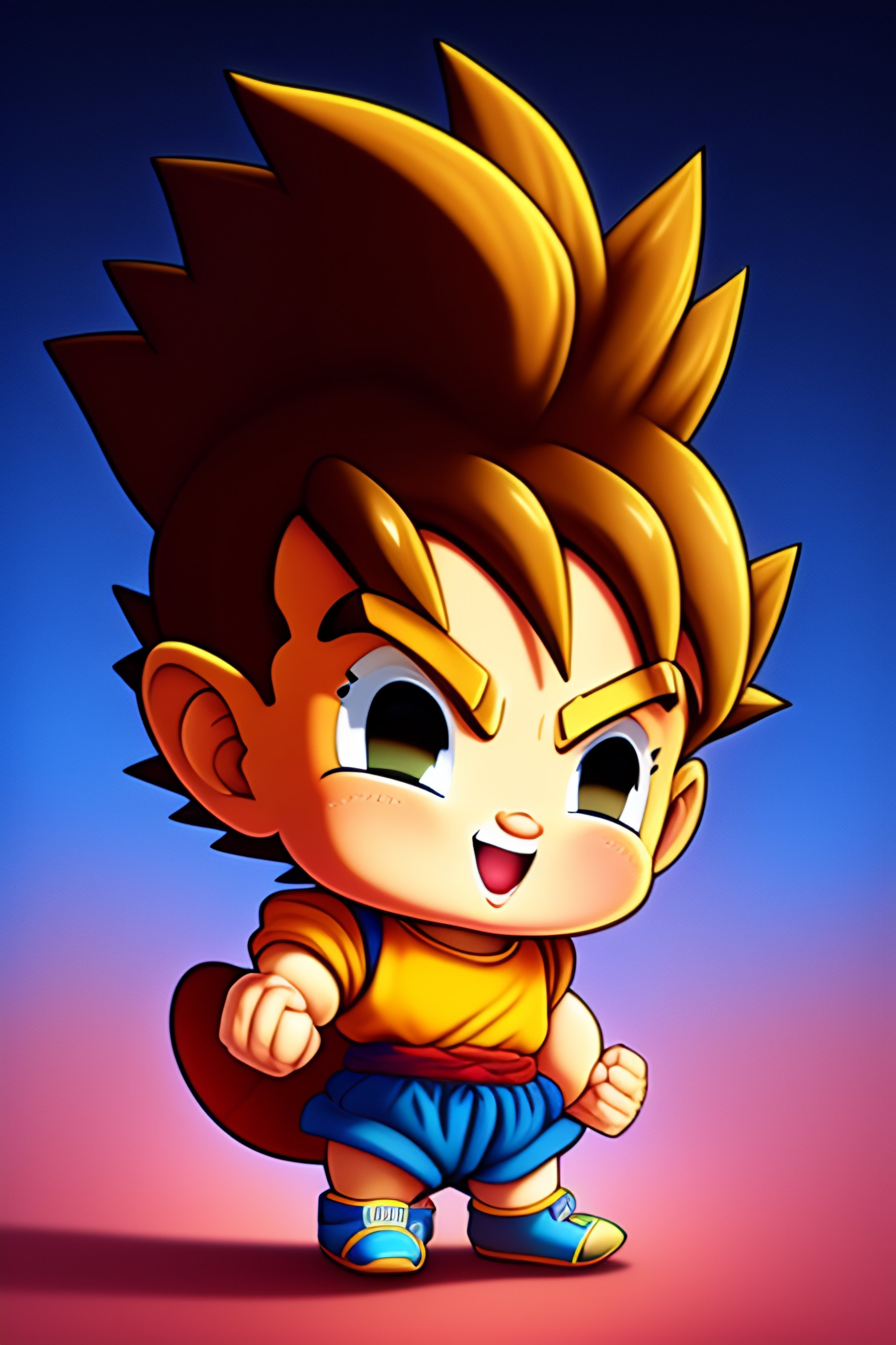 Premium AI Image  Cute adorable cartoon goku baby