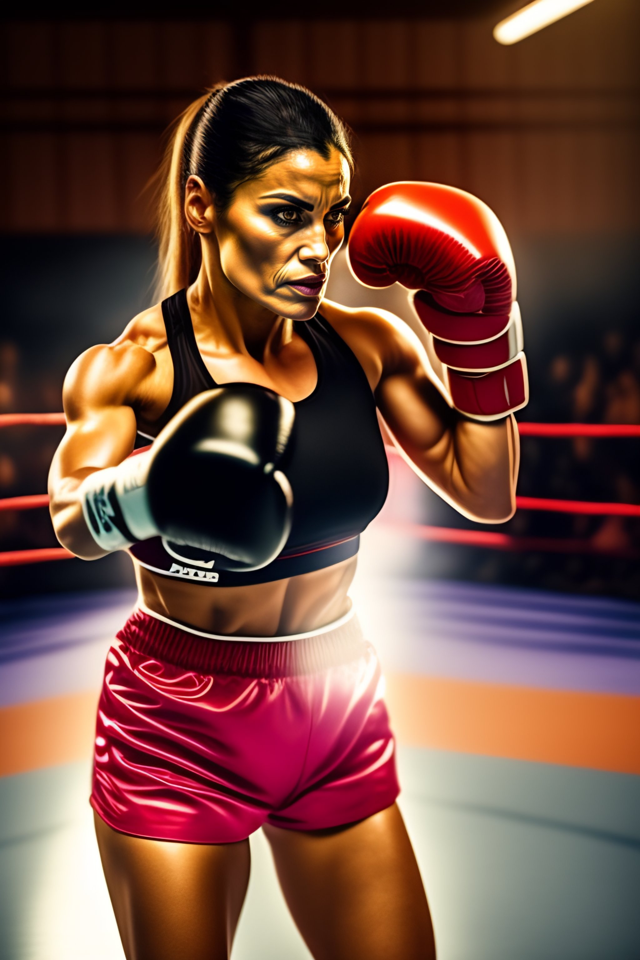 Lexica A Romanian Woman Boxing Fighter 