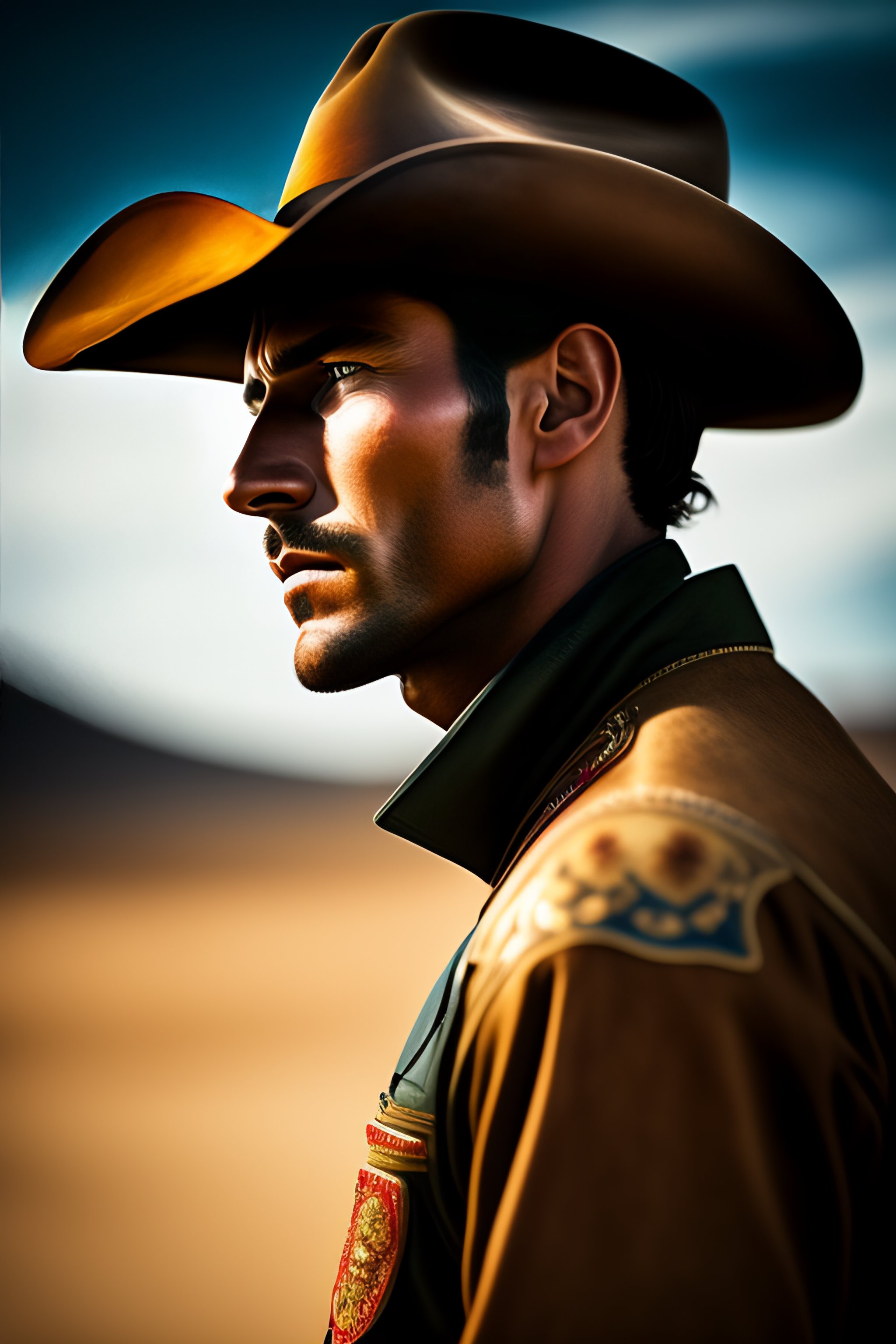 Lexica - Portrait of a cowboy