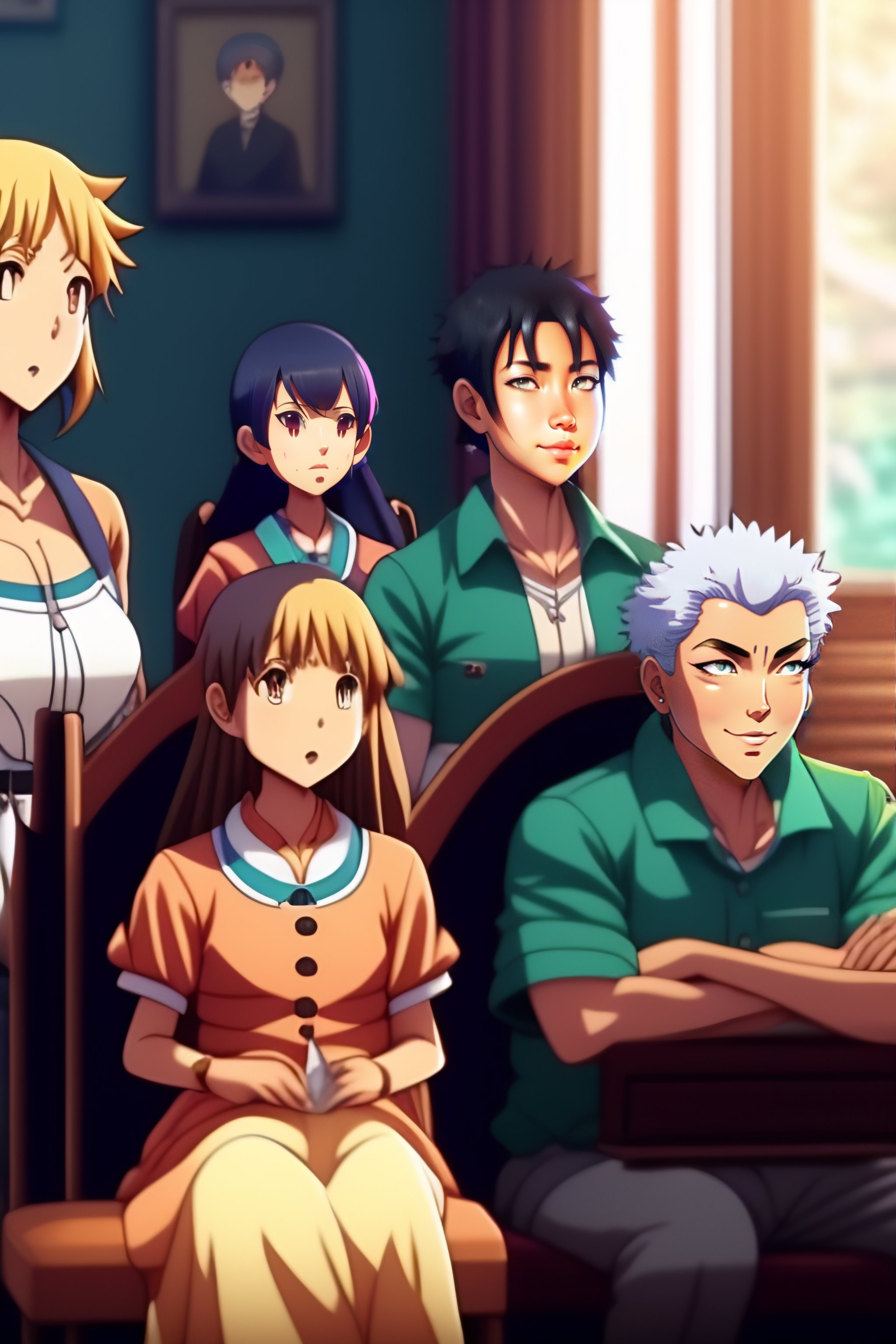 Anime Sitting In Chair