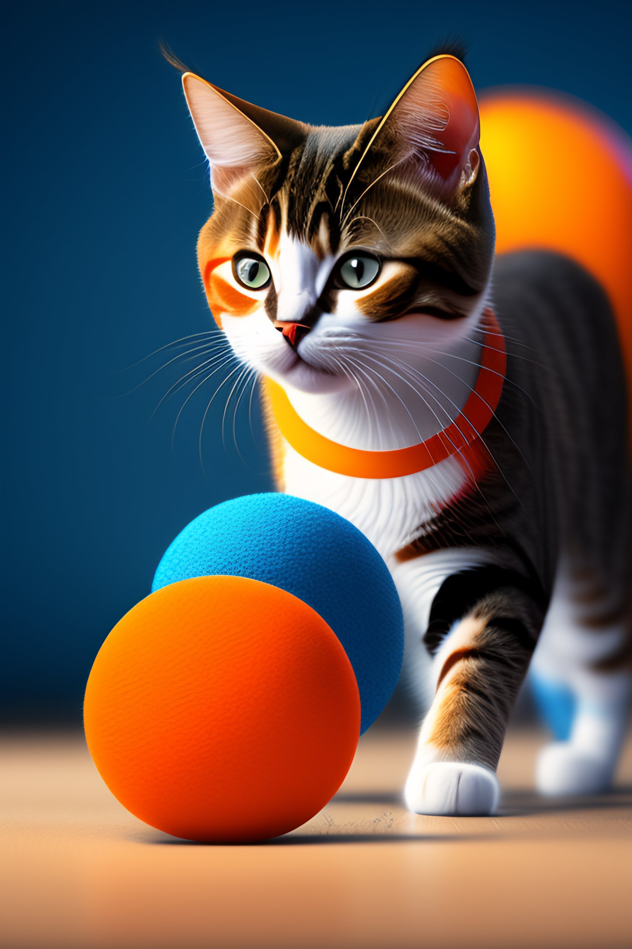 Cat play with clearance ball