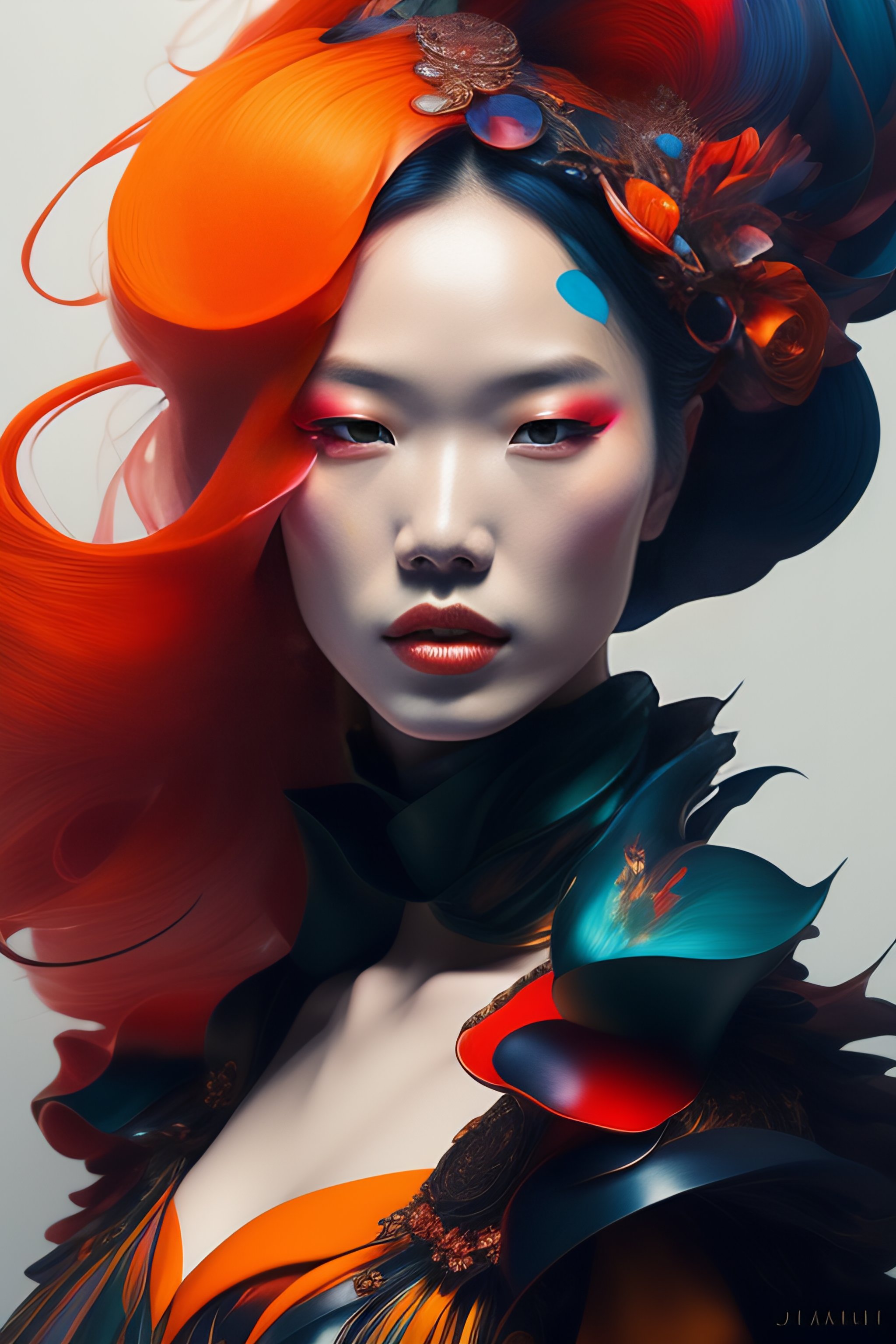 Lexica - Portrait of the most beautiful form of chaos, elegant, a ...