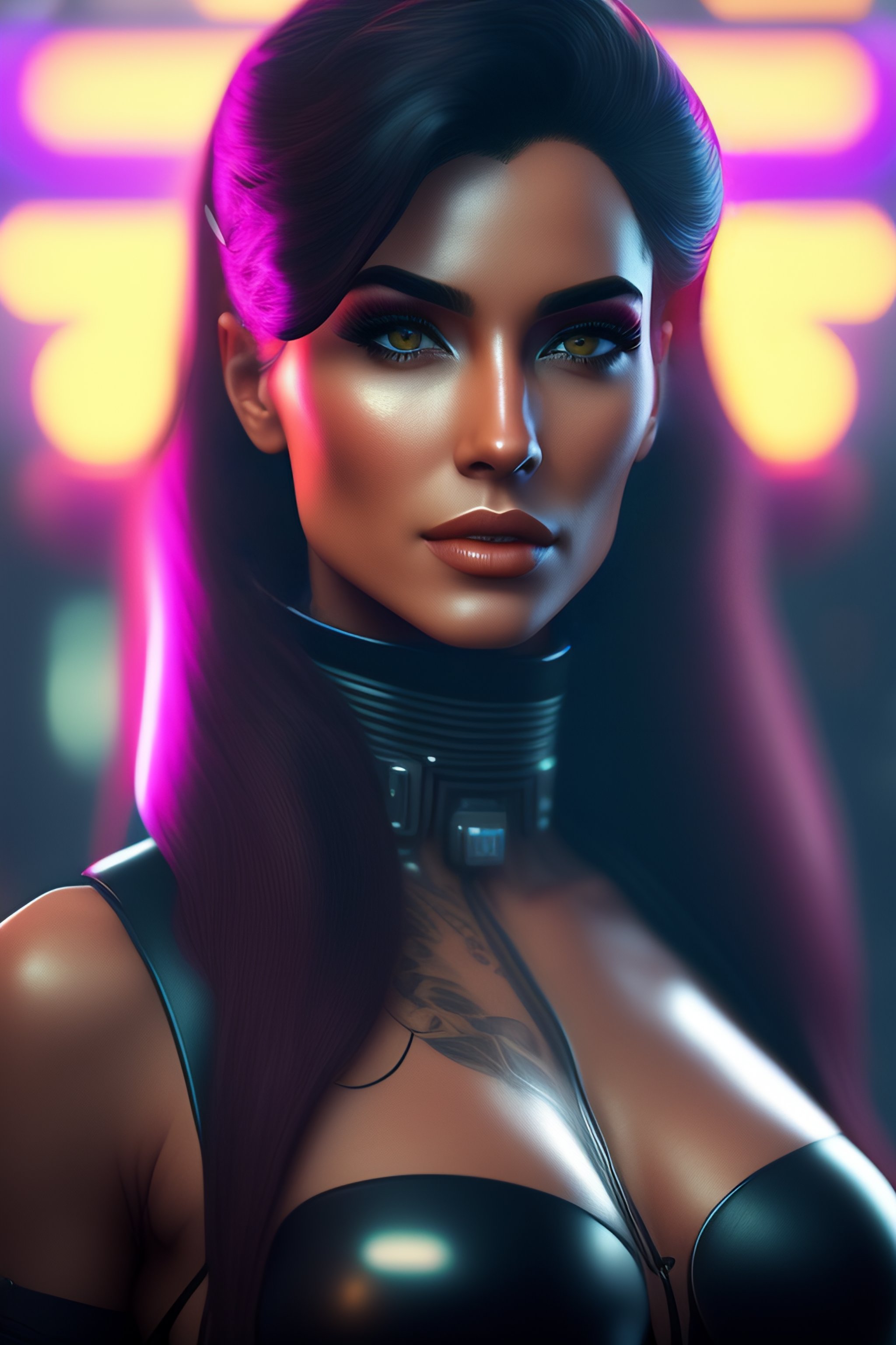 Lexica - Hot lady, cyberpunk style , photorealistic , 4k